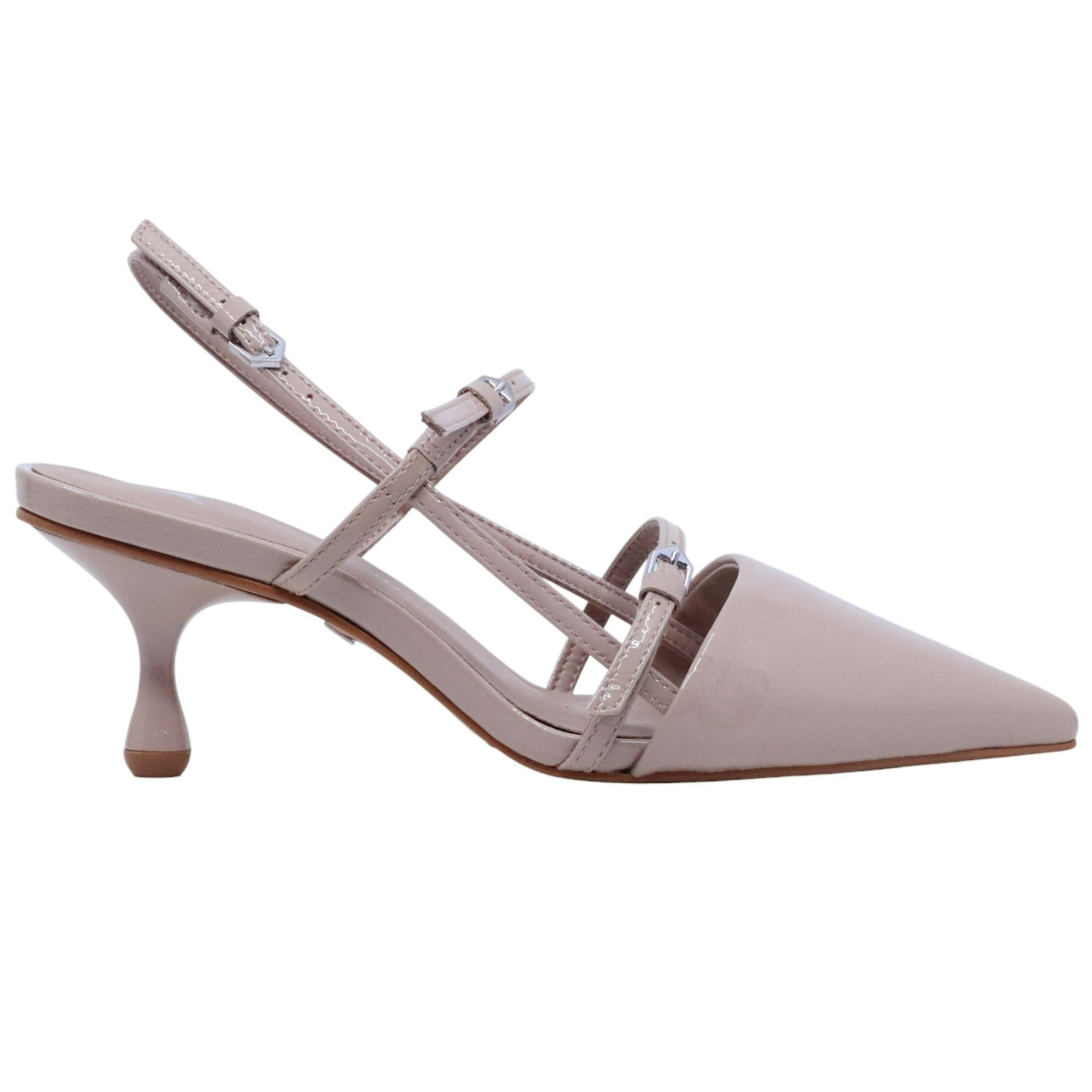 Slingback donna Carrano 798003 in pelle nude 