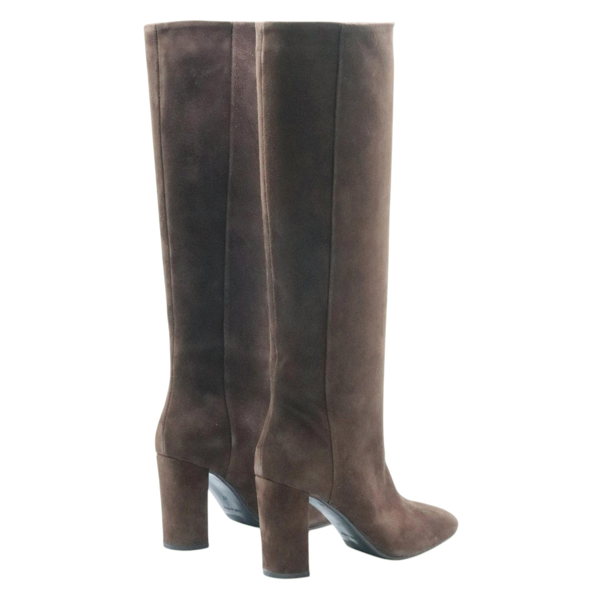 Bianca Di R3146 stivale donna in camoscio marrone 
