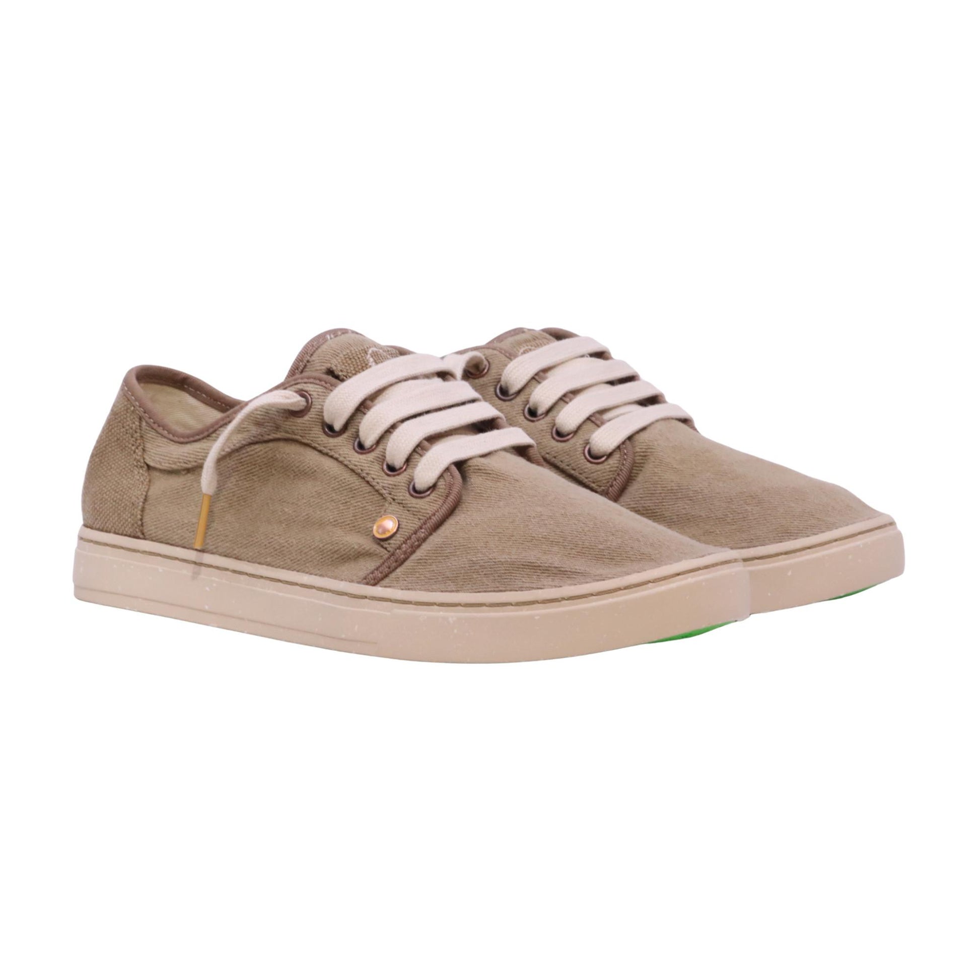 Satorisan Heisei Gaia Terra.3 sneaker uomo in cotone e juta brown 