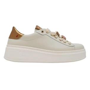 Sneaker donna Gio+ PIA248B in pelle bianco latte 