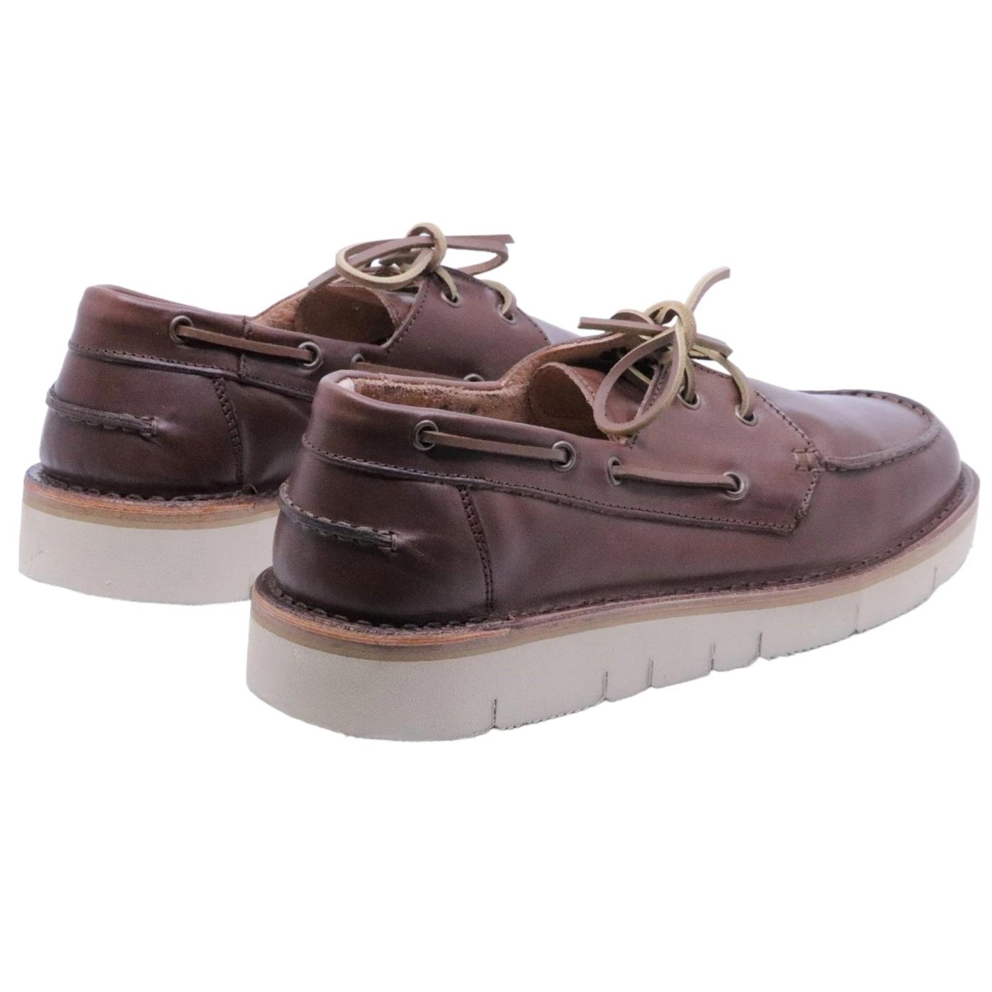 Astorflex Boatflex scarpa da barca in pelle di colore marrone 