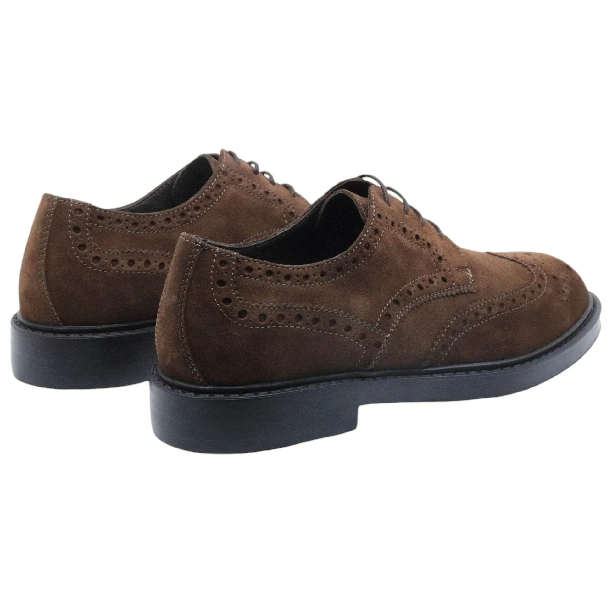 Scarpa Derby Antica Cuoieria modello 22940 in camoscio marrone 