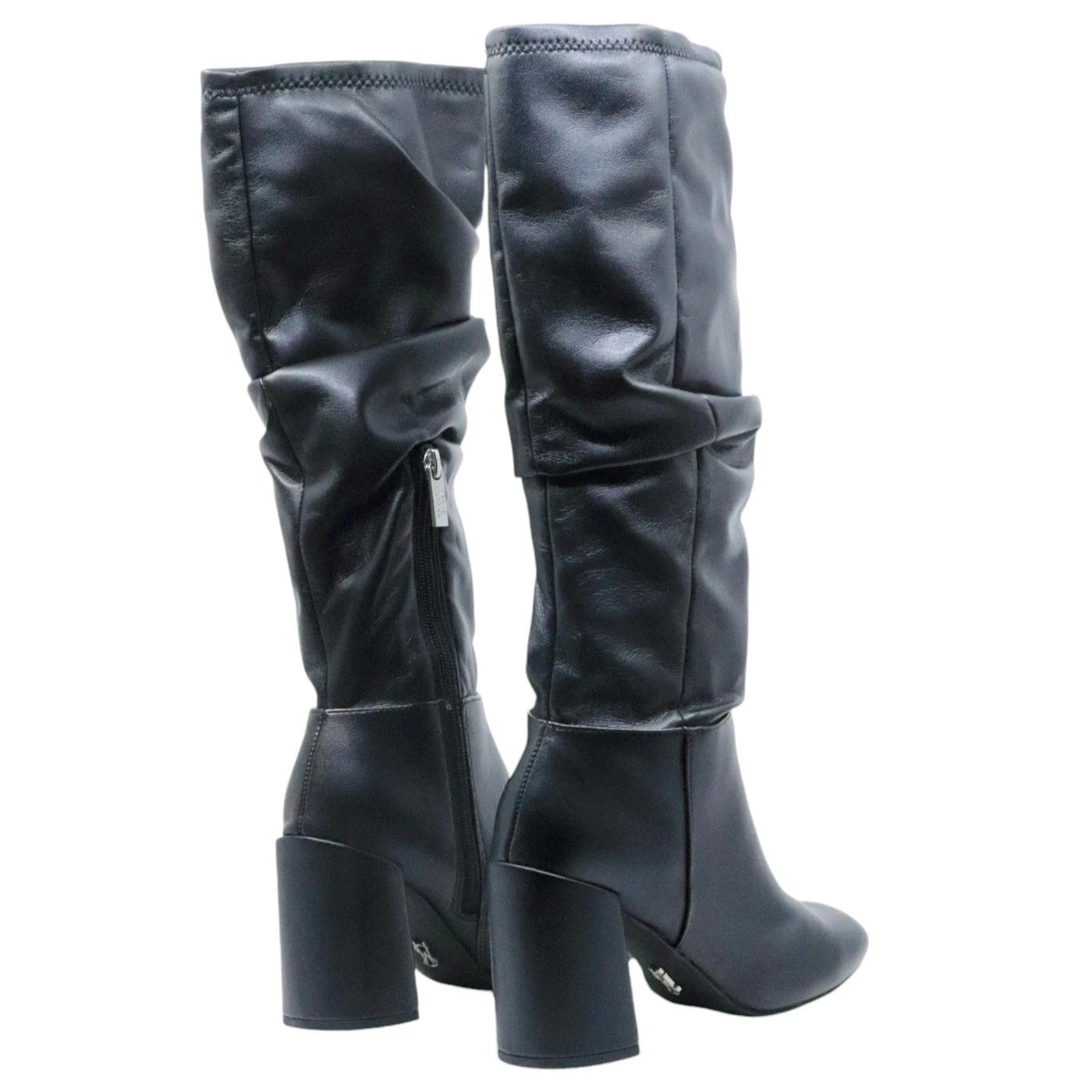 Stivale Steve Madden Lexus Black in eco pelle nera 