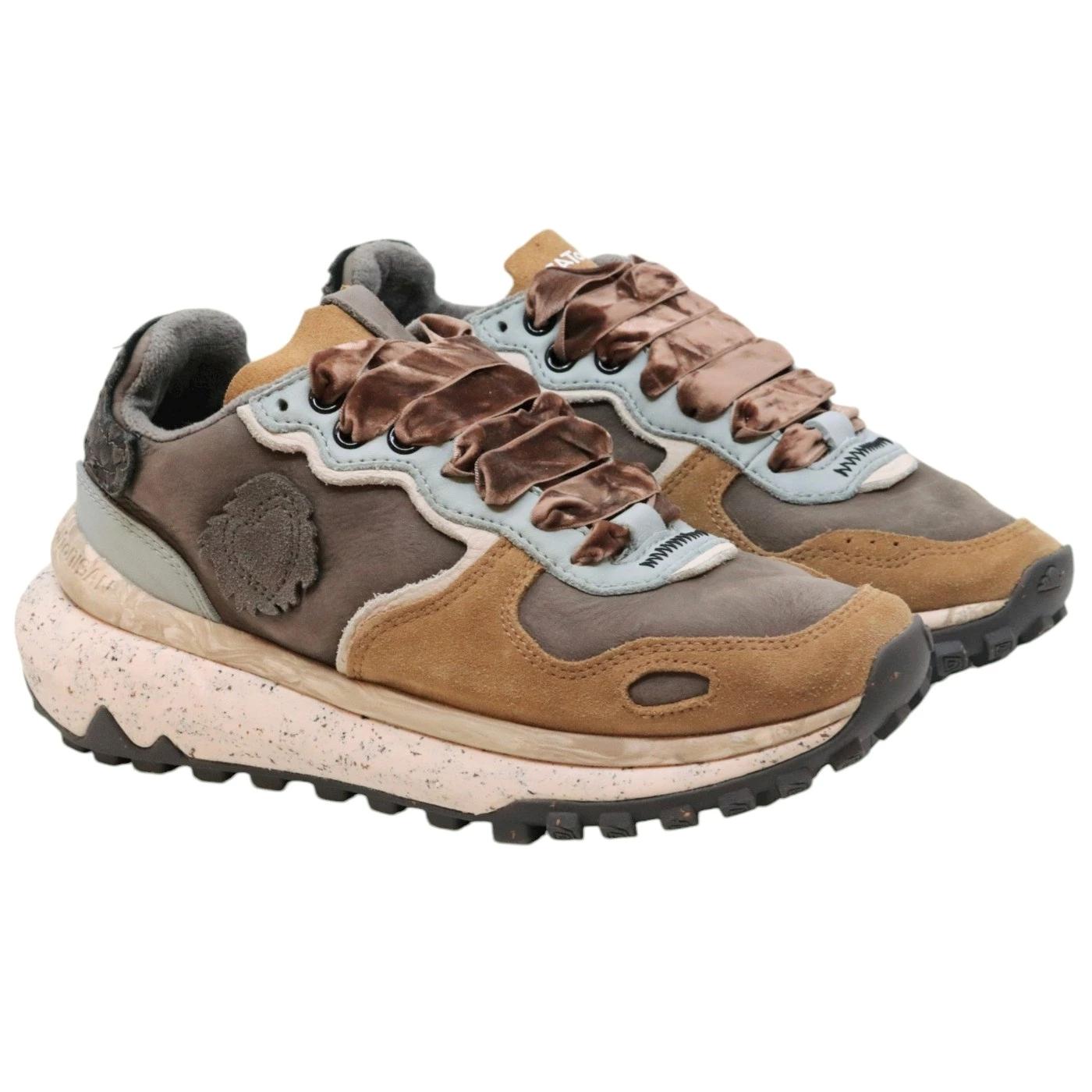 Satorisan Chacrona Metta Premium sneaker donna in pelle grigia 