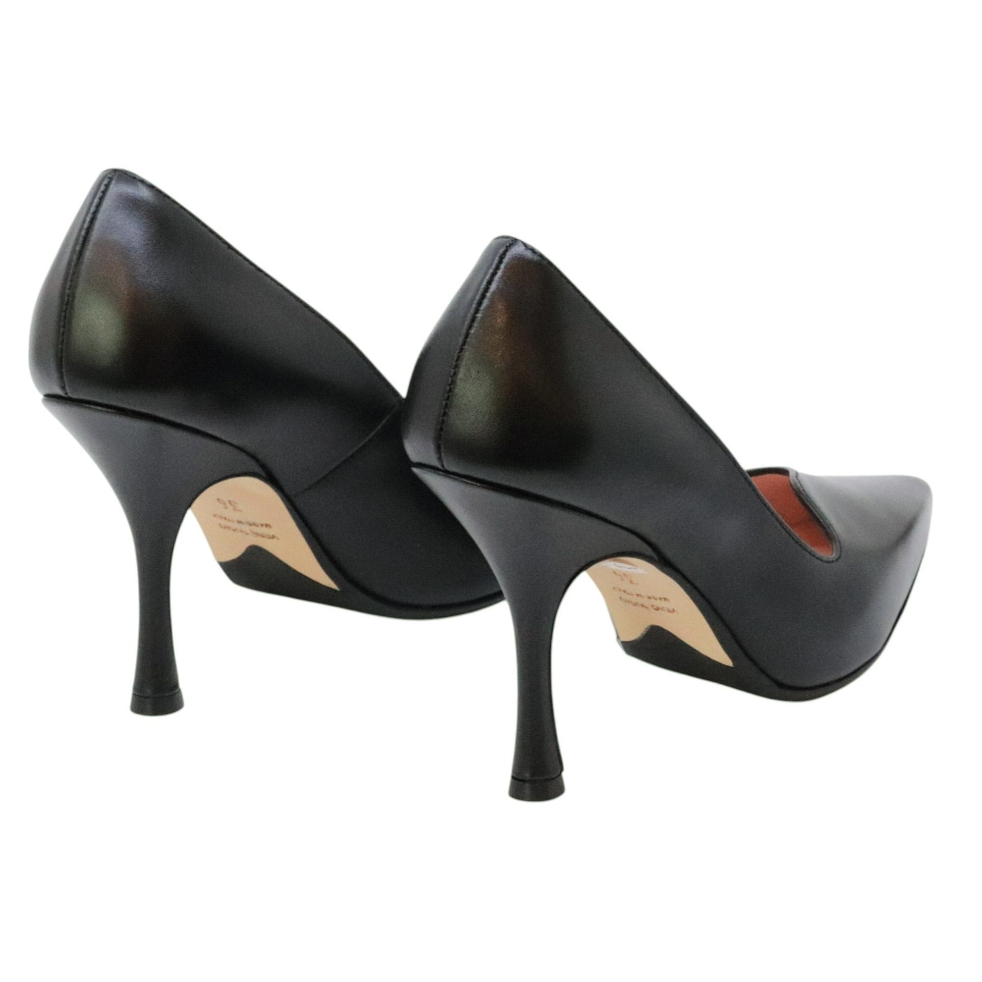 Anna F 1905 décolleté donna in pelle nera 