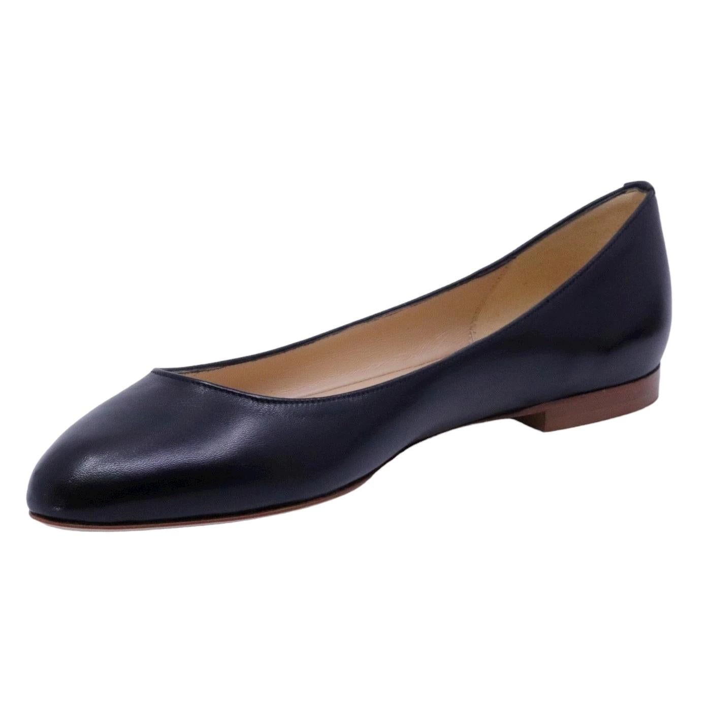 Ballerina Fabio Rusconi da donna in morbida pelle di colore nero 