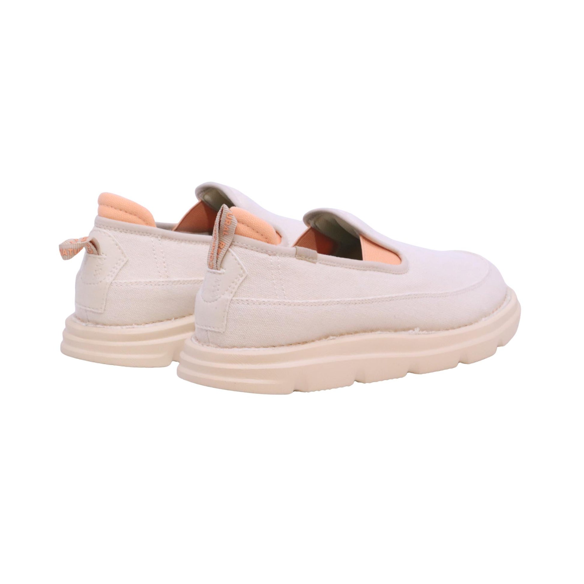 CNR Easy Clip Ecru sneaker slip-on donna in tela ecru 