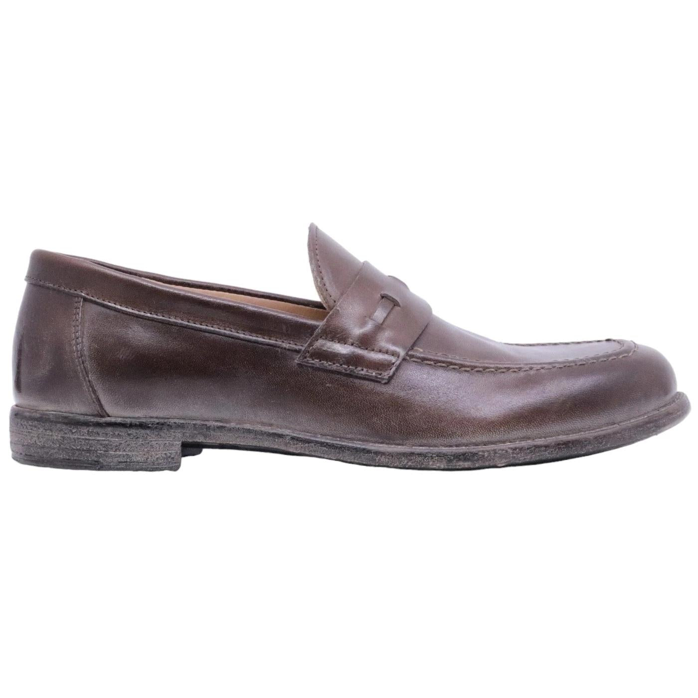 Mocassino uomo Moma 16402E in pelle marrone ebano 