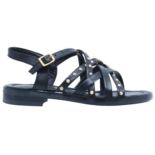 Sandalo basso Mjus Cagliari L80007 in pelle color nero 