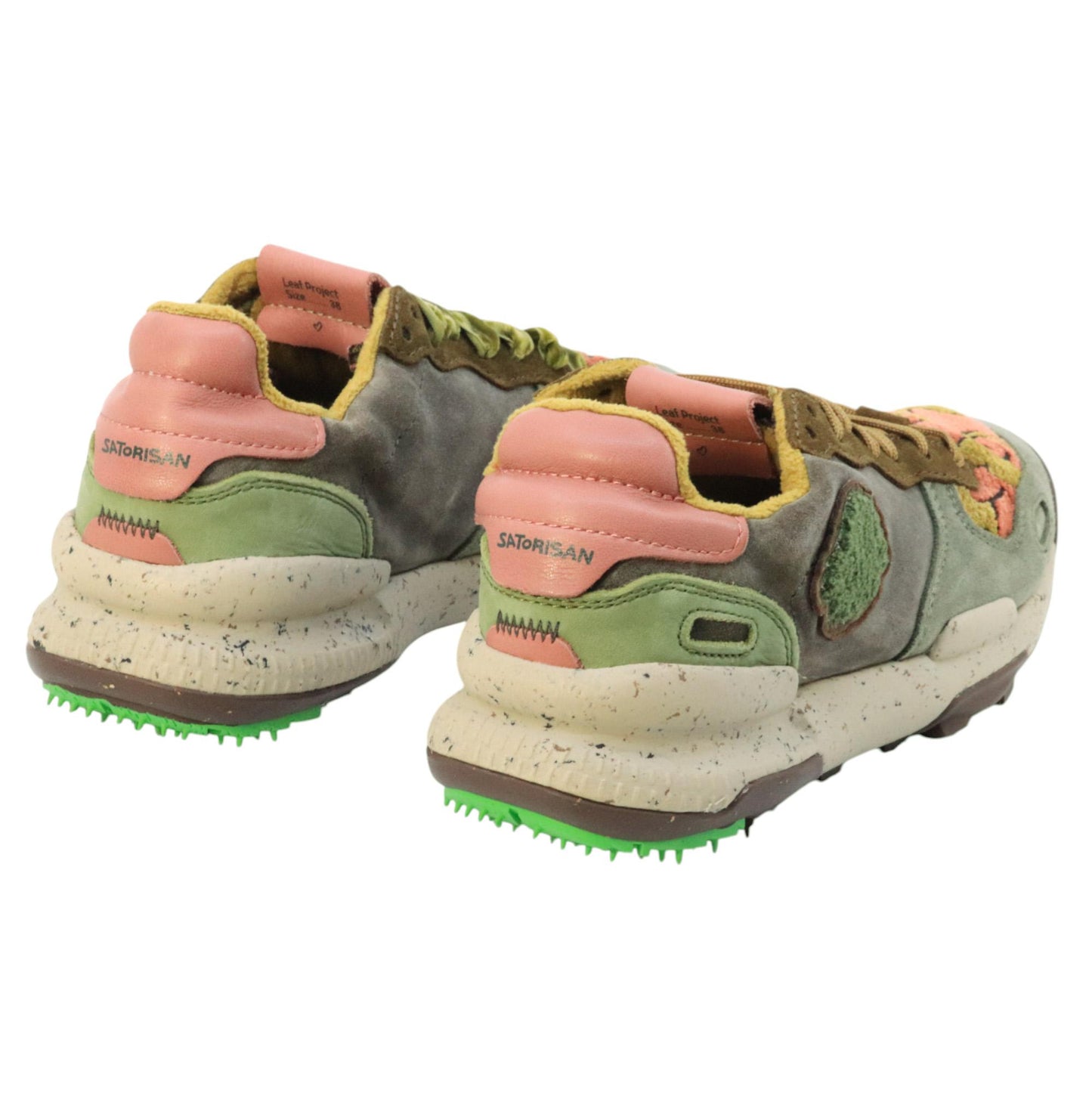Satorisan Chacrona Suede sneaker donna in camoscio Klim Green 