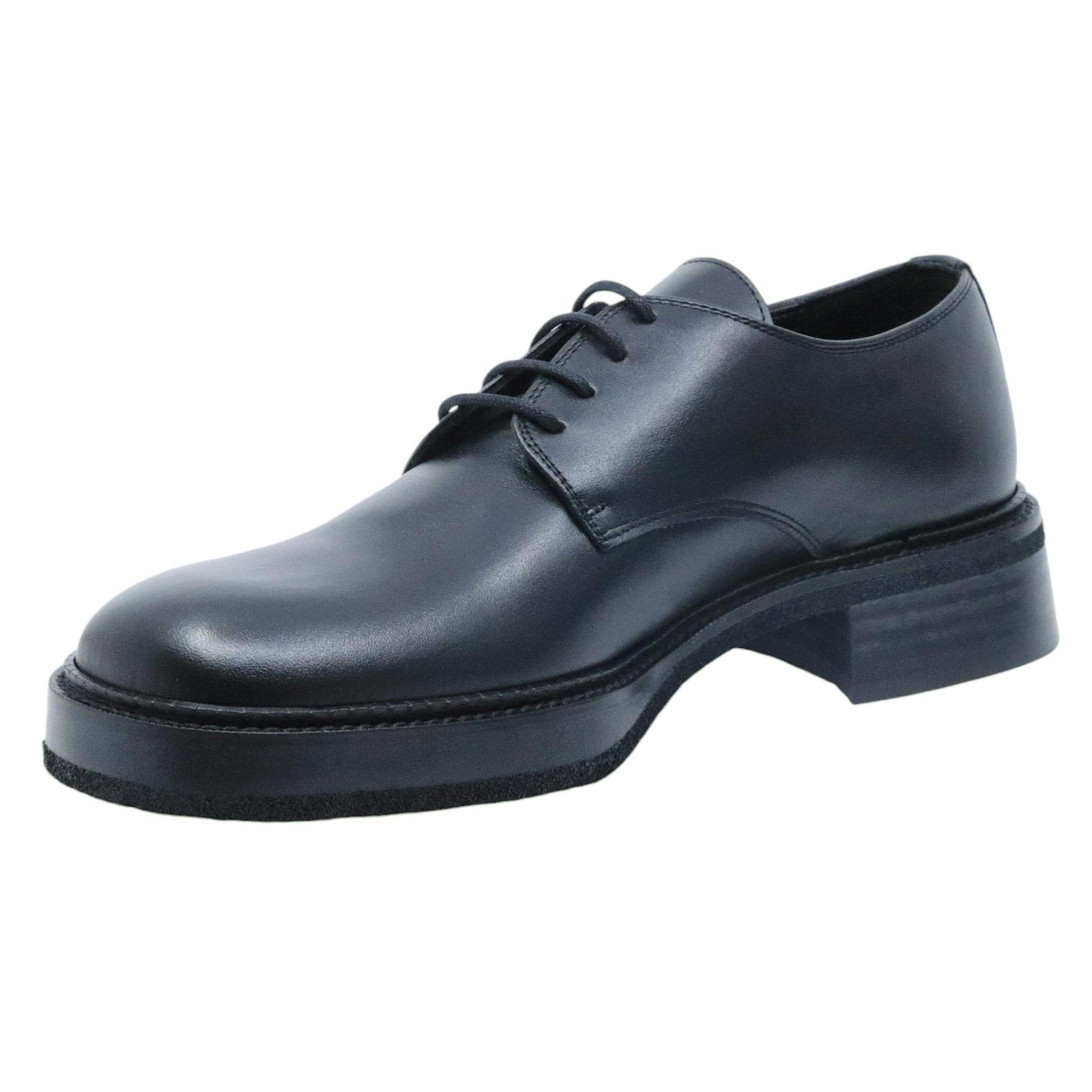 Ras 7850 scarpa allacciata da donna in pelle nera 