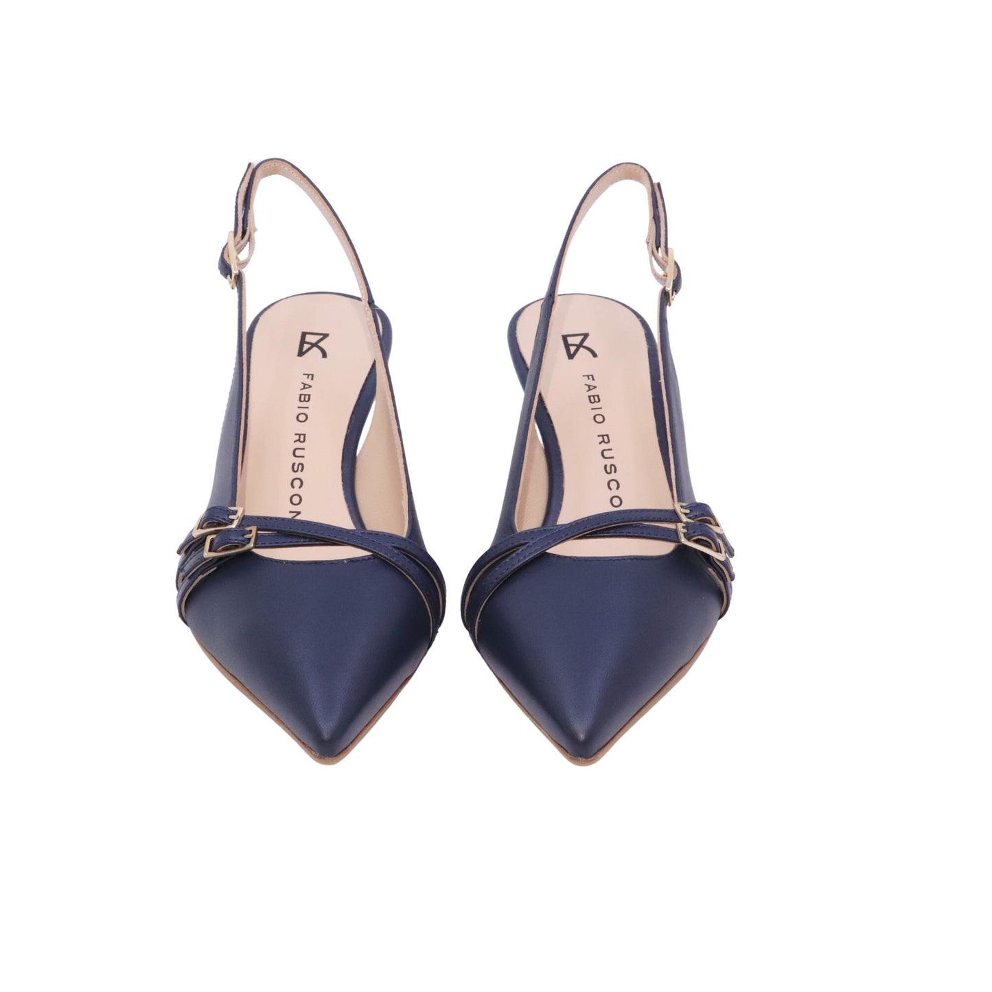 Fabio Rusconi slingback donna E-2565 Rosia in pelle navy 