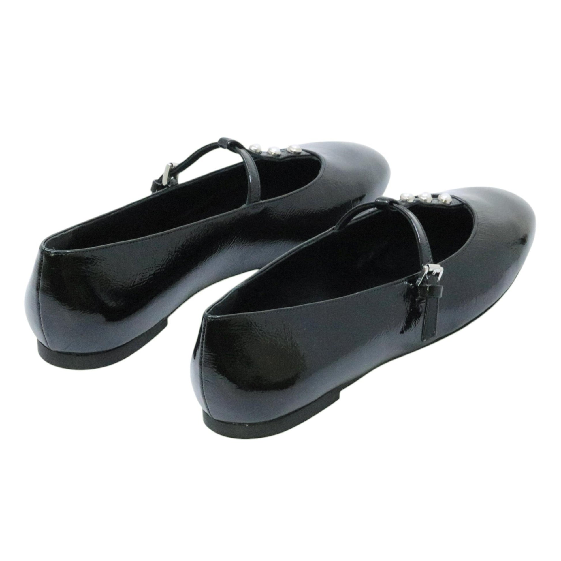 Fabio Rusconi 3039 ballerina donna in pelle naplak nera 