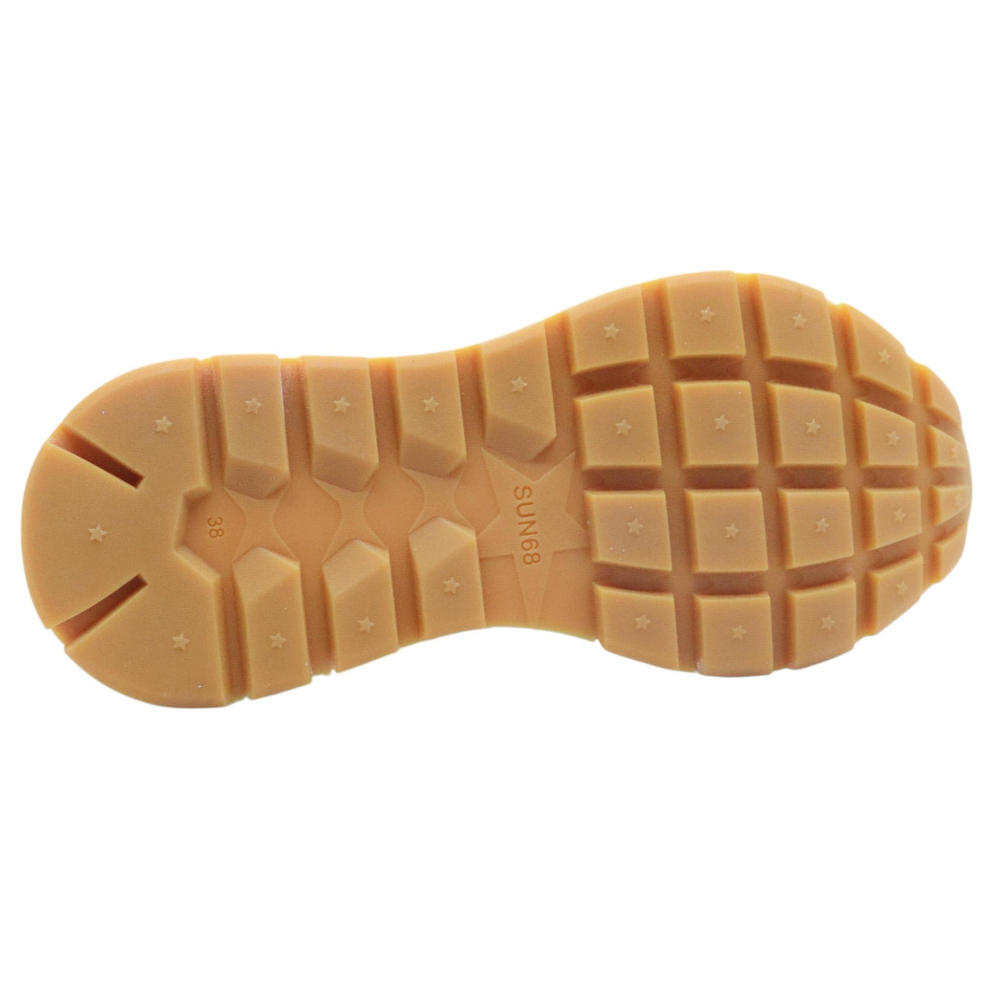 Sneaker donna Sun68 Ally Gold Silver Z35202 in tessuto beige 