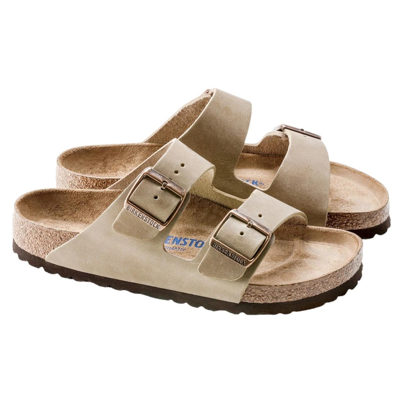 Birkenstock Arizona SFB Tabacco Brown Oiled Leather Narrow Fit 