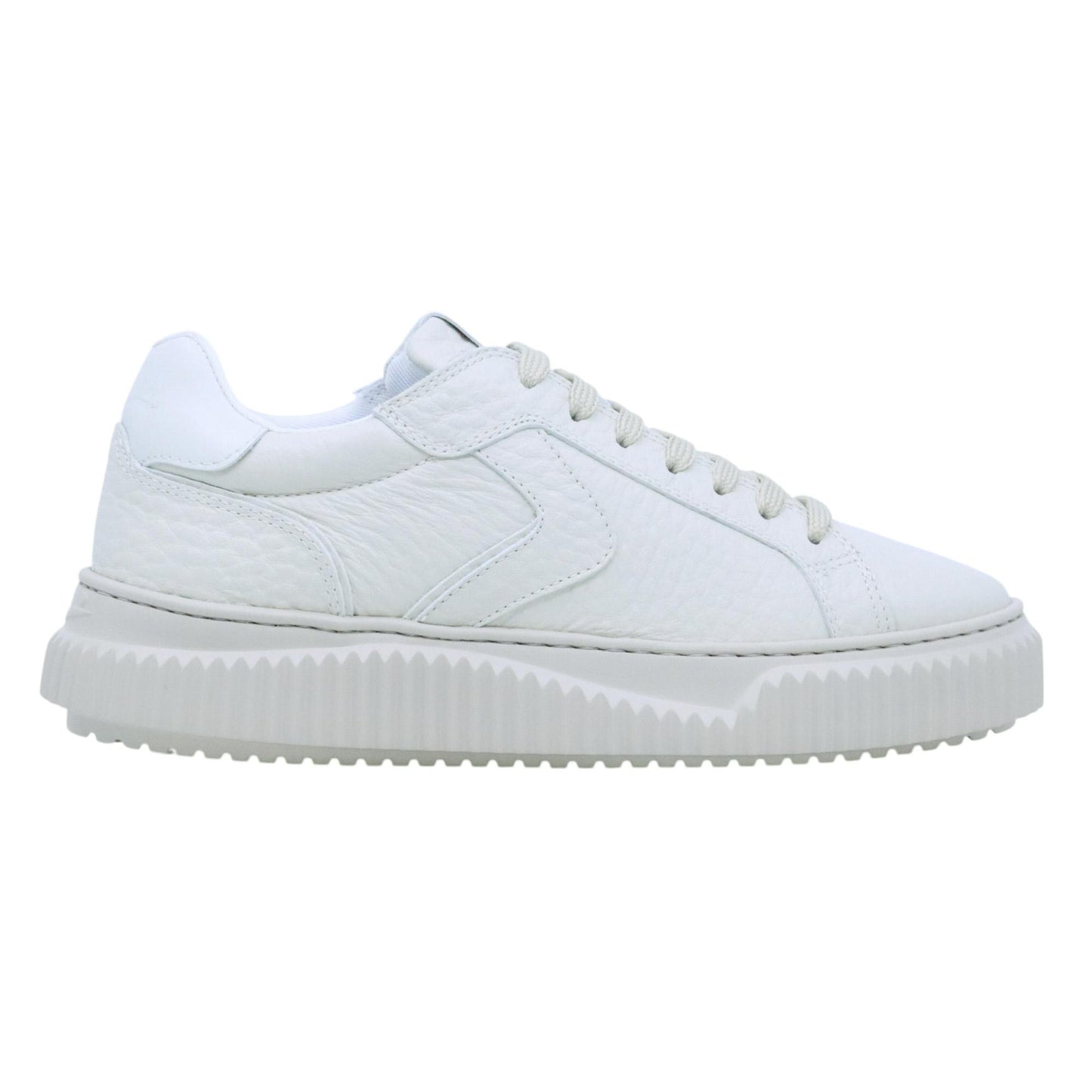 Voile Blanche Lipari Sneaker donna in pelle bianca bottolata 