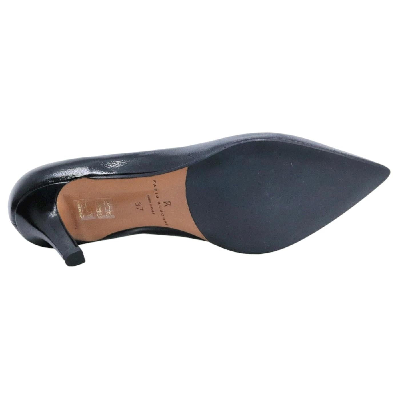 Décolleté Fabio Rusconi Adele in pelle verlux nera 