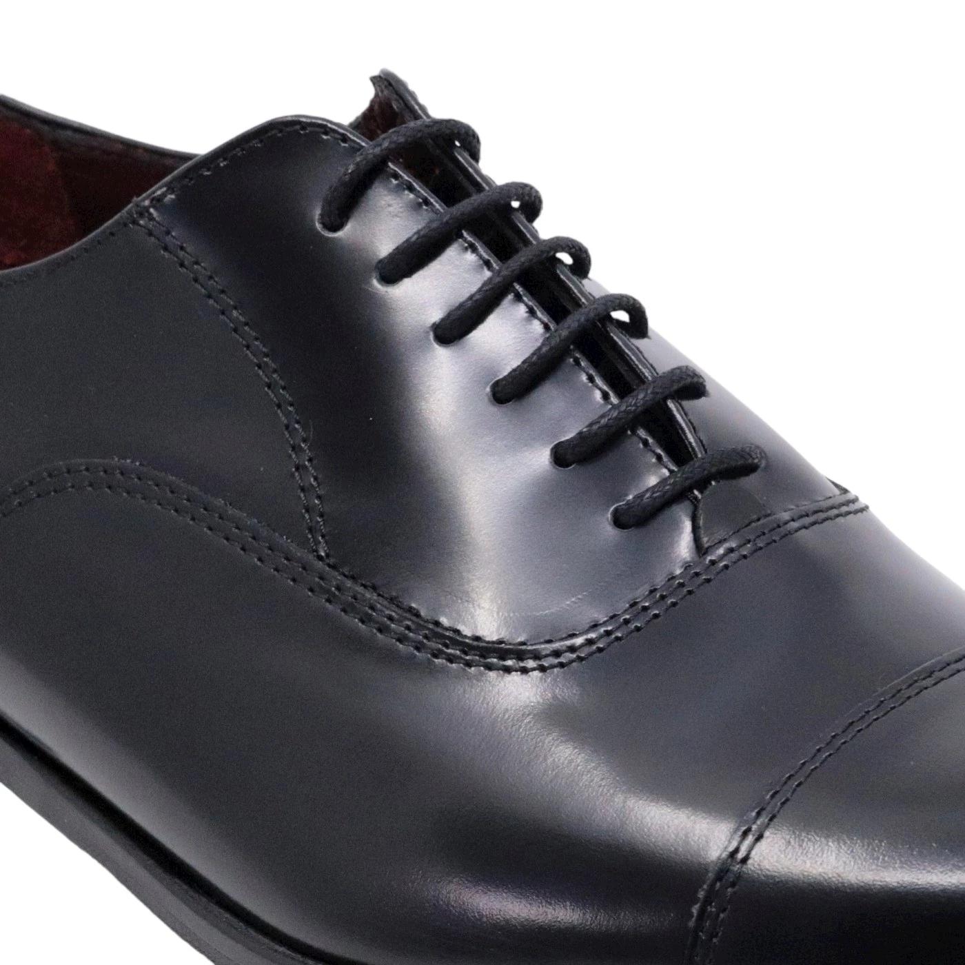 Scarpa Oxford Antica Cuoieria da uomo in pelle nera 