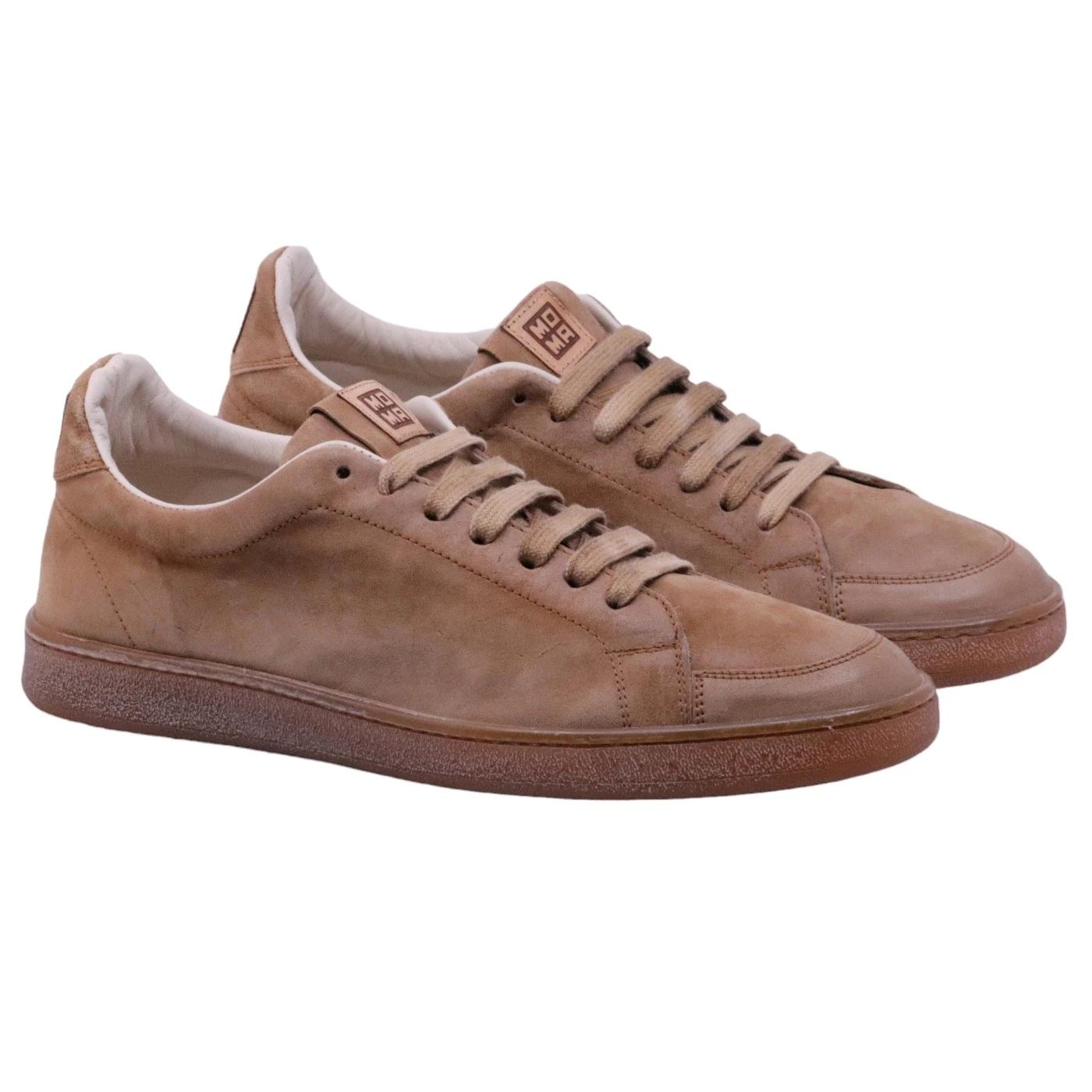Sneaker uomo Moma 24401A in pelle scamosciata marrone 