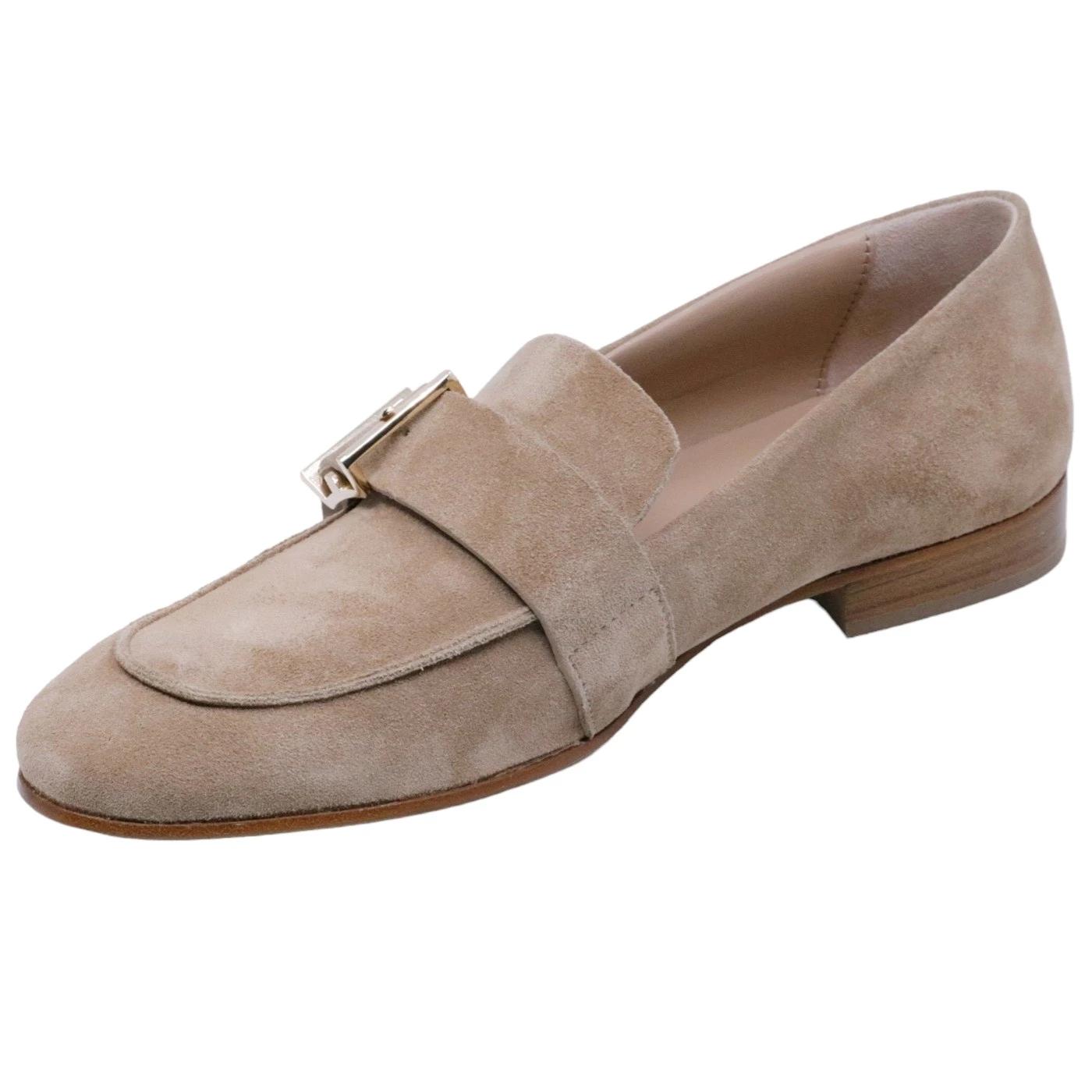 Mocassino donna Triver Flight 762 02 in camoscio sabbia 