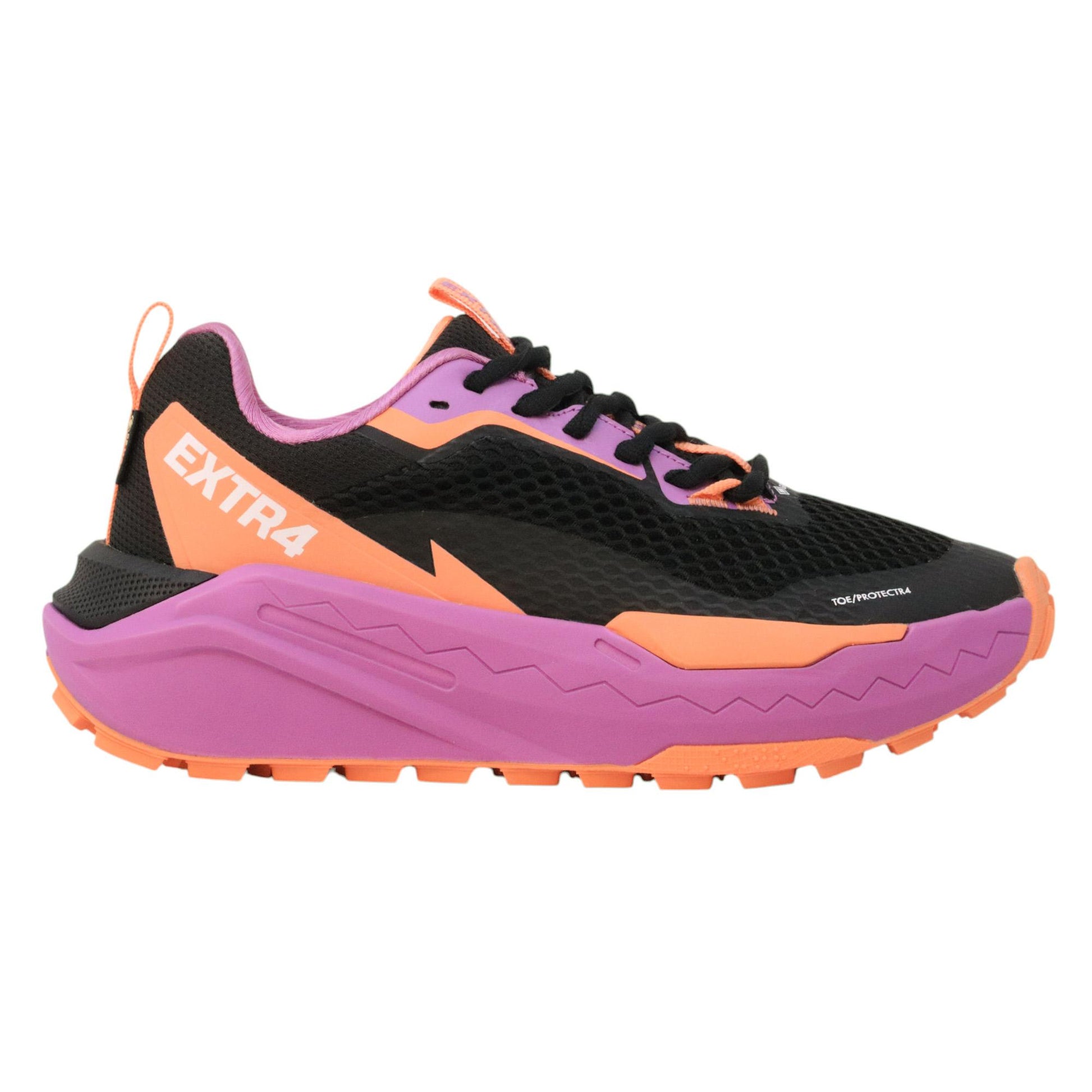 Extr4 U Kaizen GTX sneaker donna tessuto rete in viola e nero 8705533RETENERO-VIOLA EXTR4