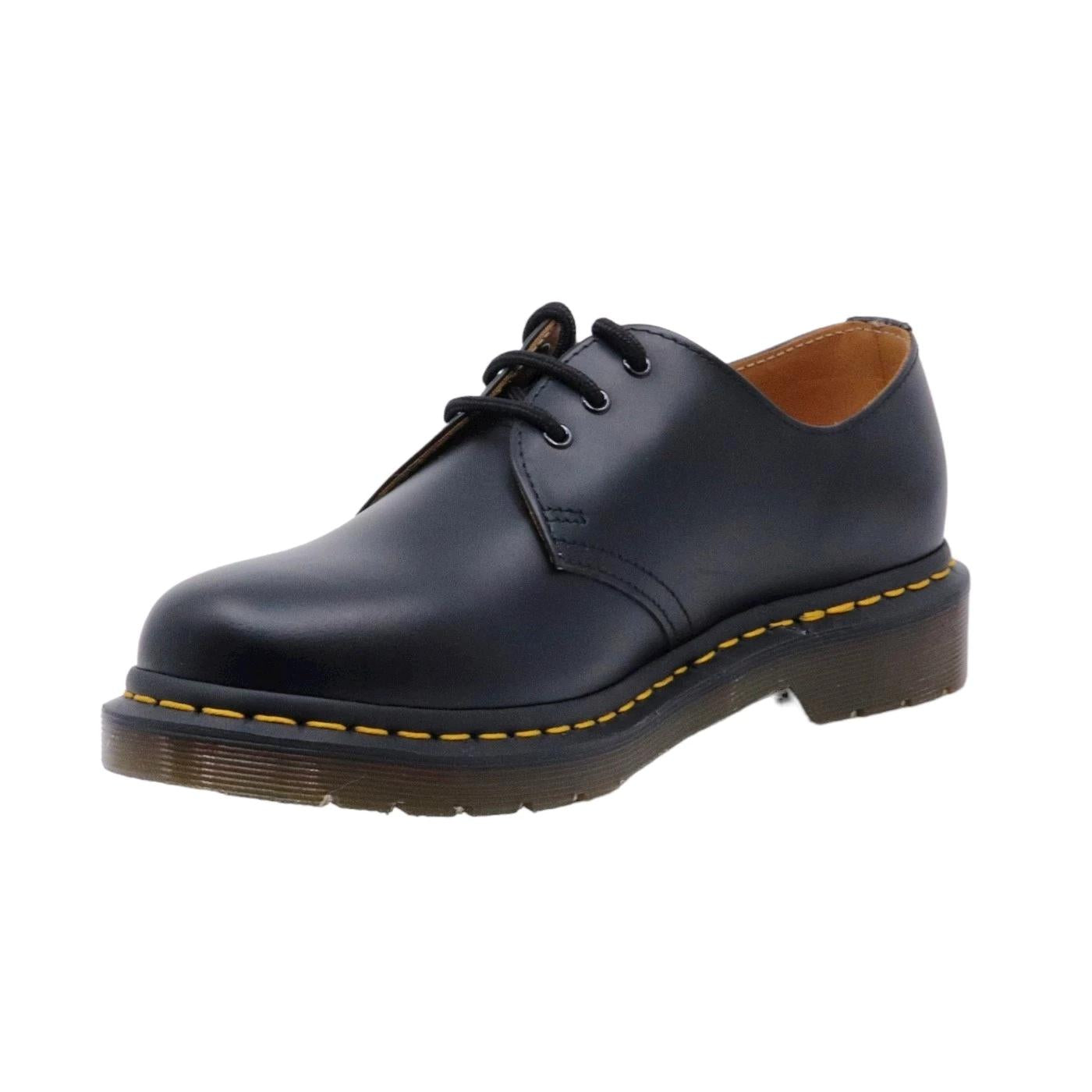 Scarpa Derby unisex Dr. Martens in pelle nera 