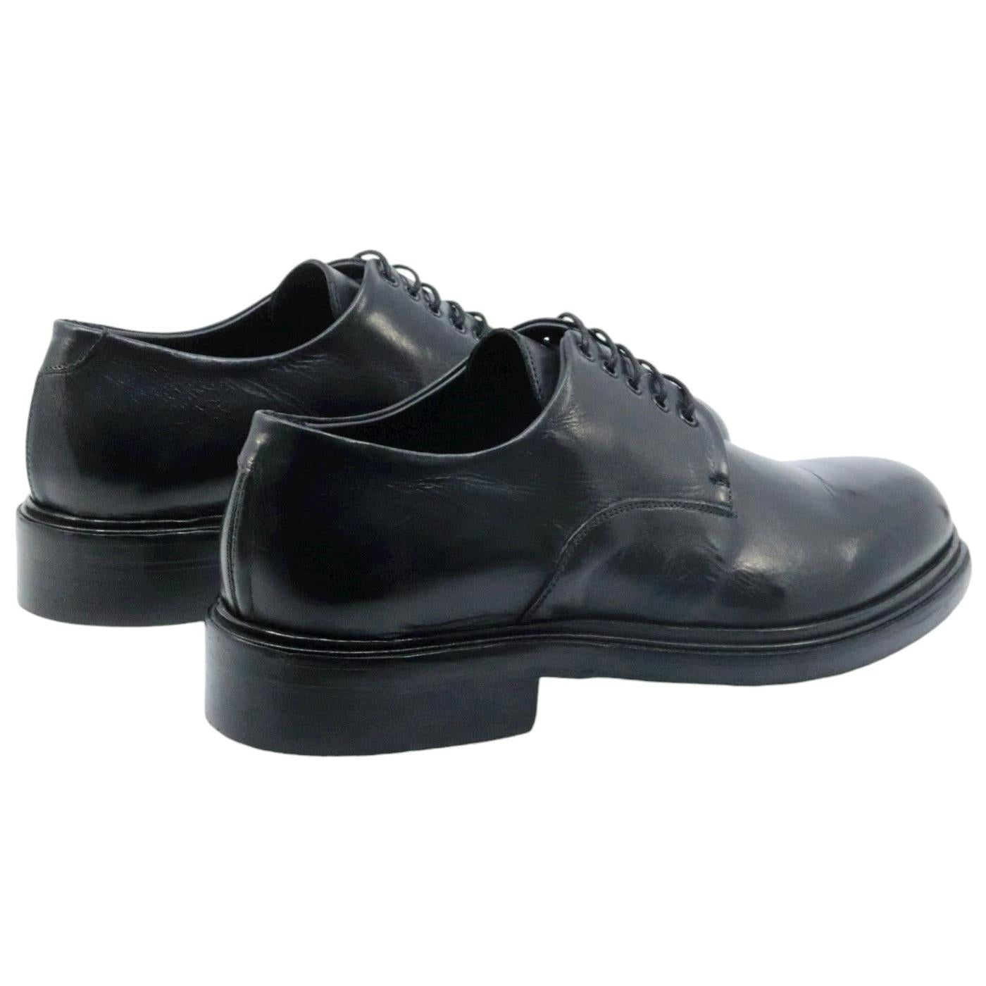 Scarpa Derby imperiale uomo Crispiniano 860 in pelle nera 