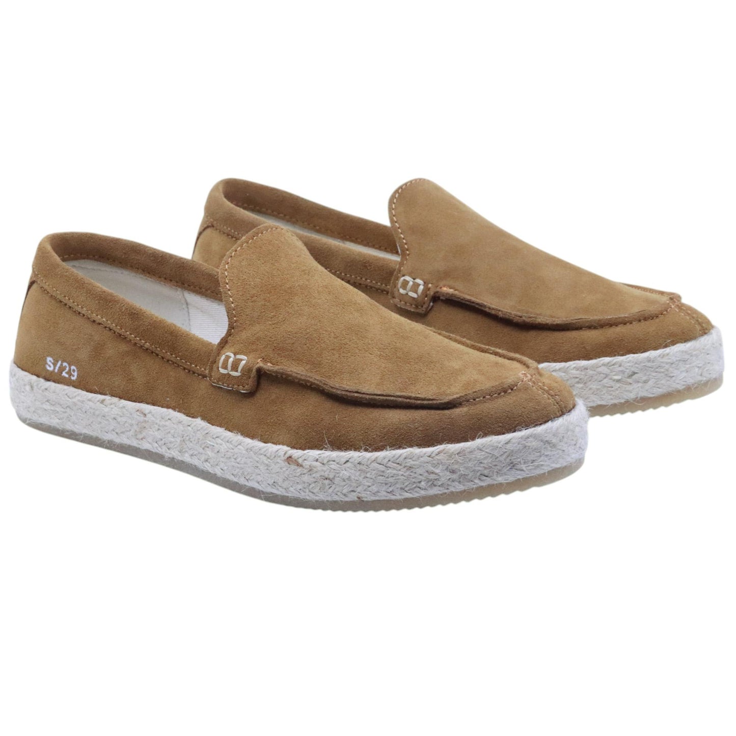 Mocassino slip on uomo Panchic S29 in camoscio marrone 
