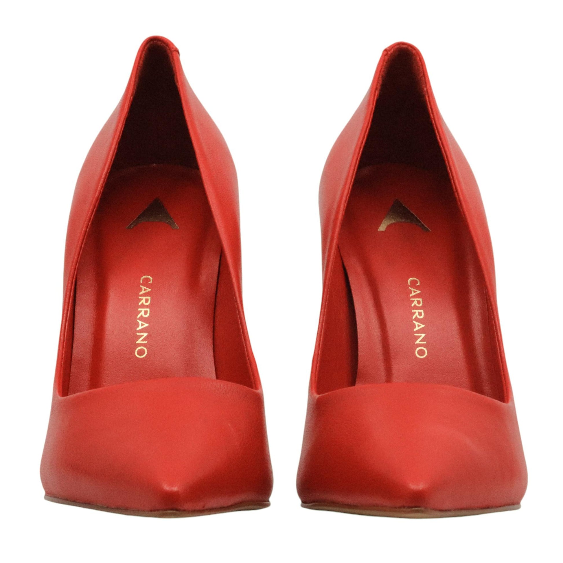 Décolleté donna Carrano 143101  in pelle di colore rossa 