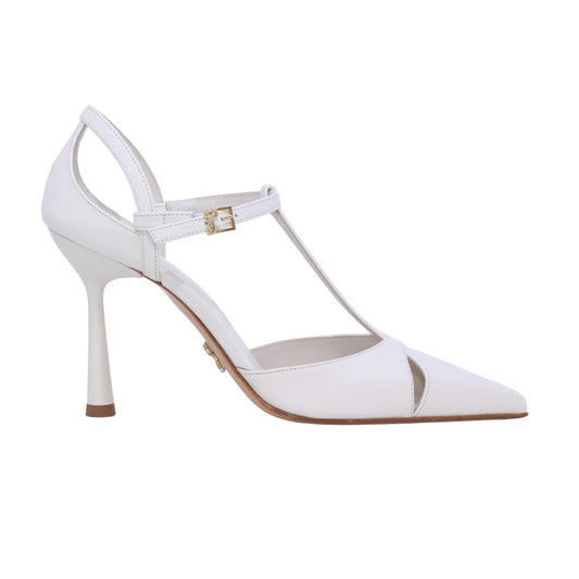 Sergio Levantesi Maura6 Tryde bianco latte décolleté donna in pelle 