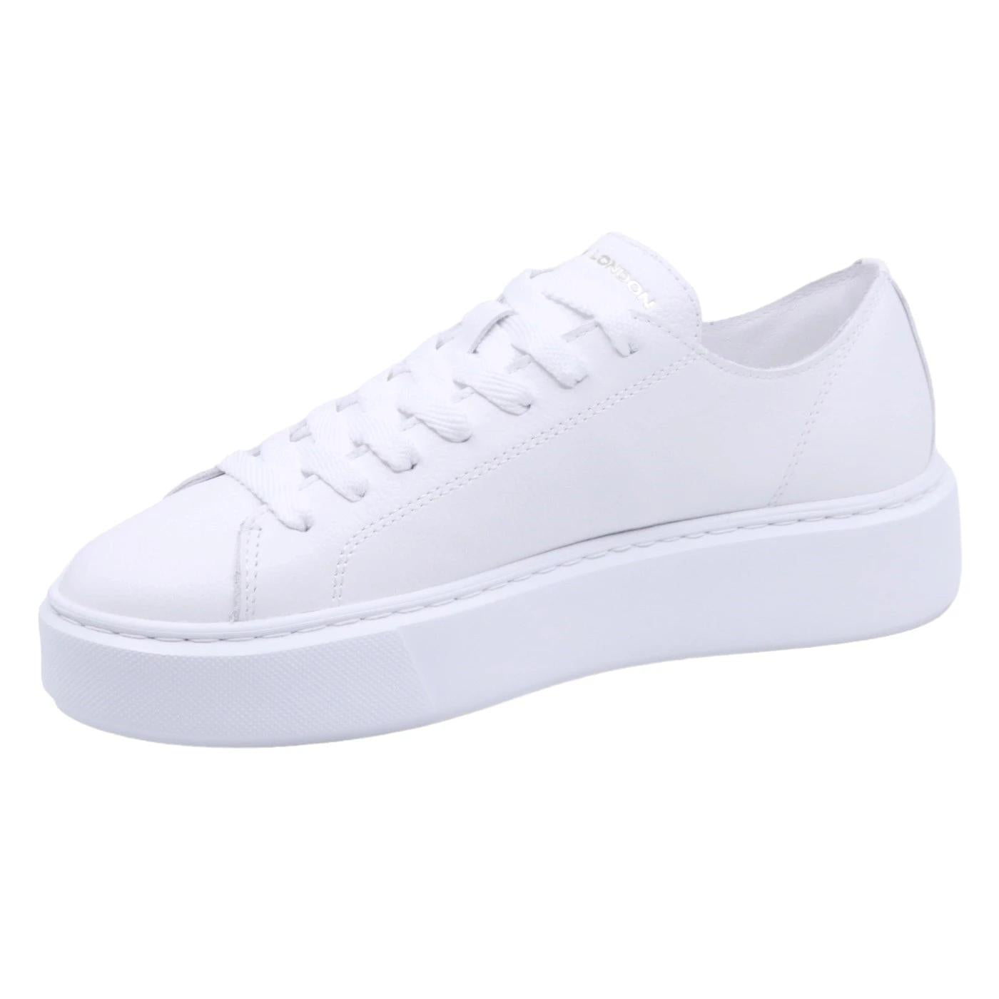 Sneaker donna Crime London 27750 Raw Cut in pelle bianca 