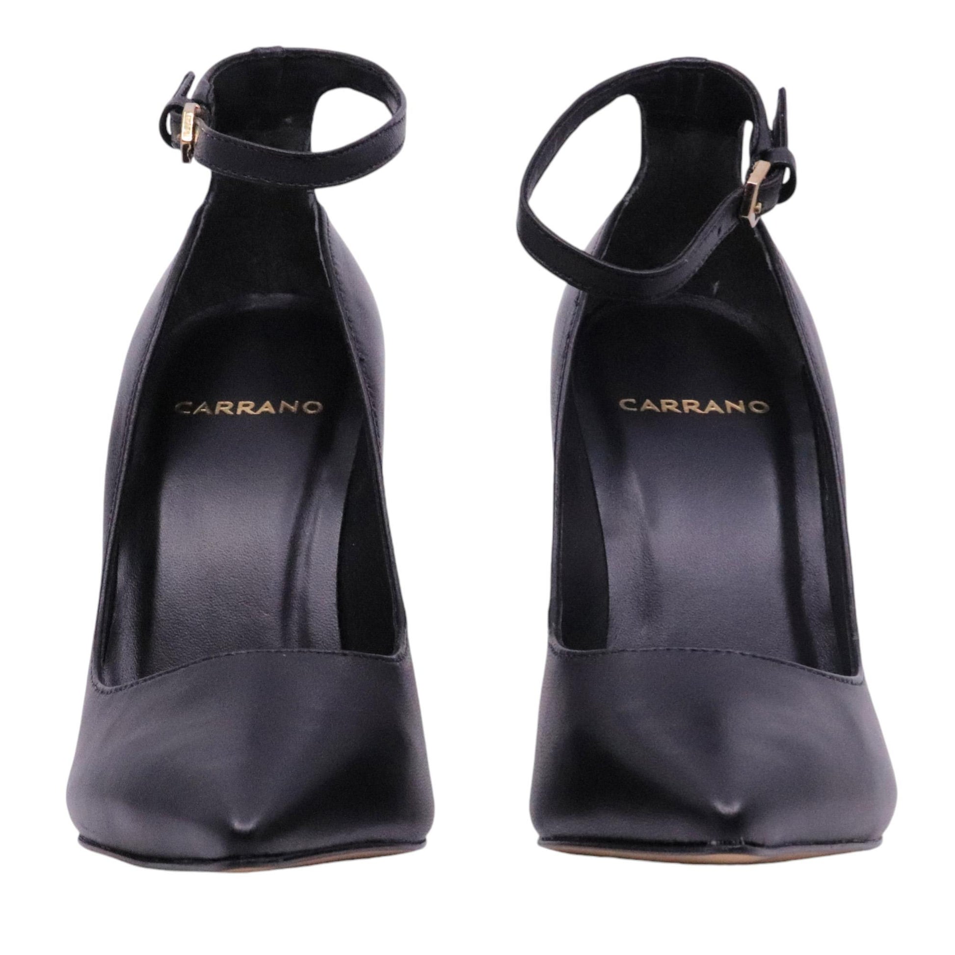 Décolleté donna Carrano in pelle di colore nero 