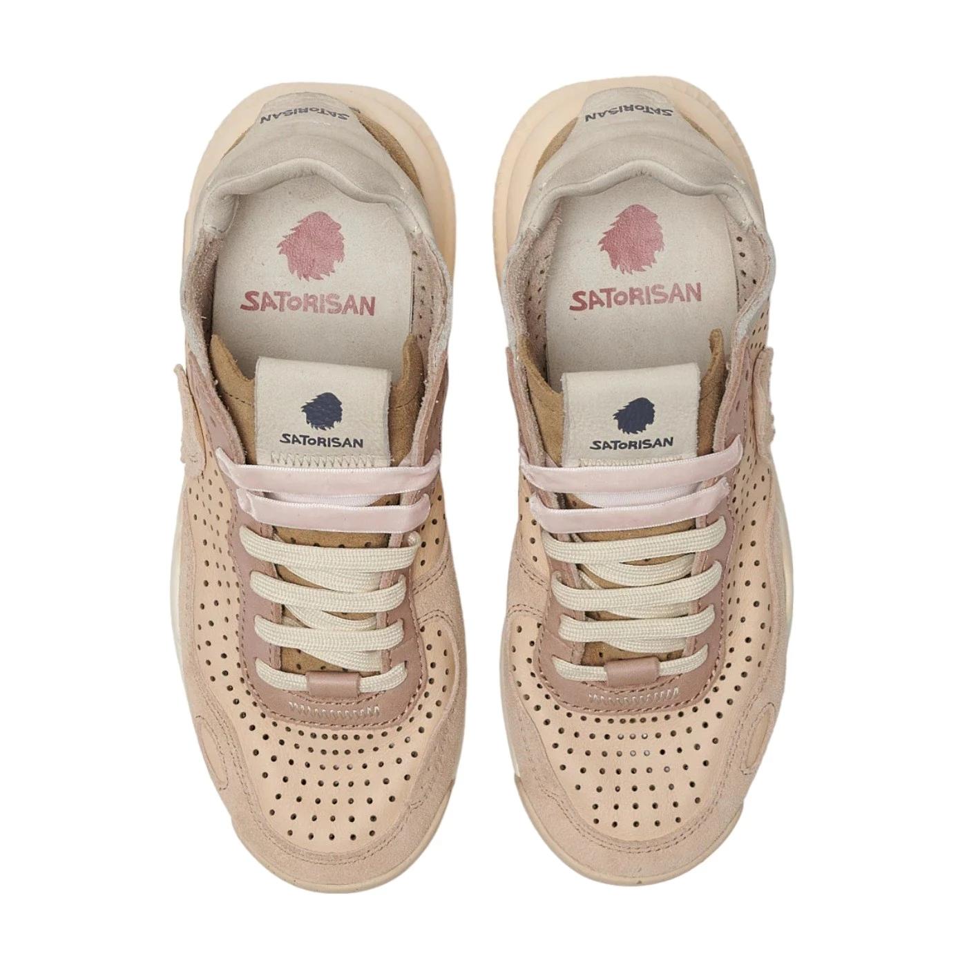 Satorisan Chacrona Laser Premium sneaker donna pelle traforata color rosa 