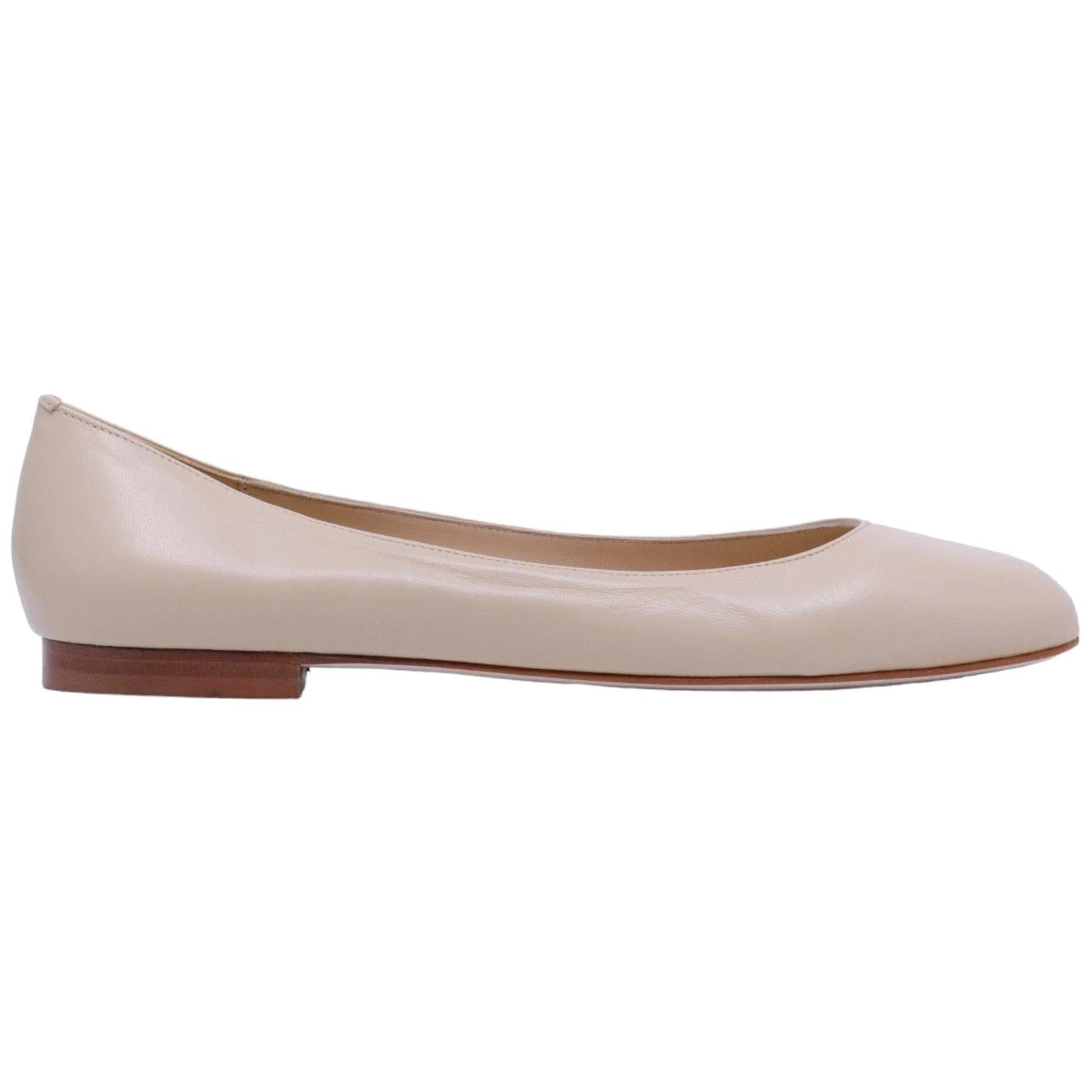 Ballerina Fabio Rusconi da donna in morbida pelle di colore sabbia 