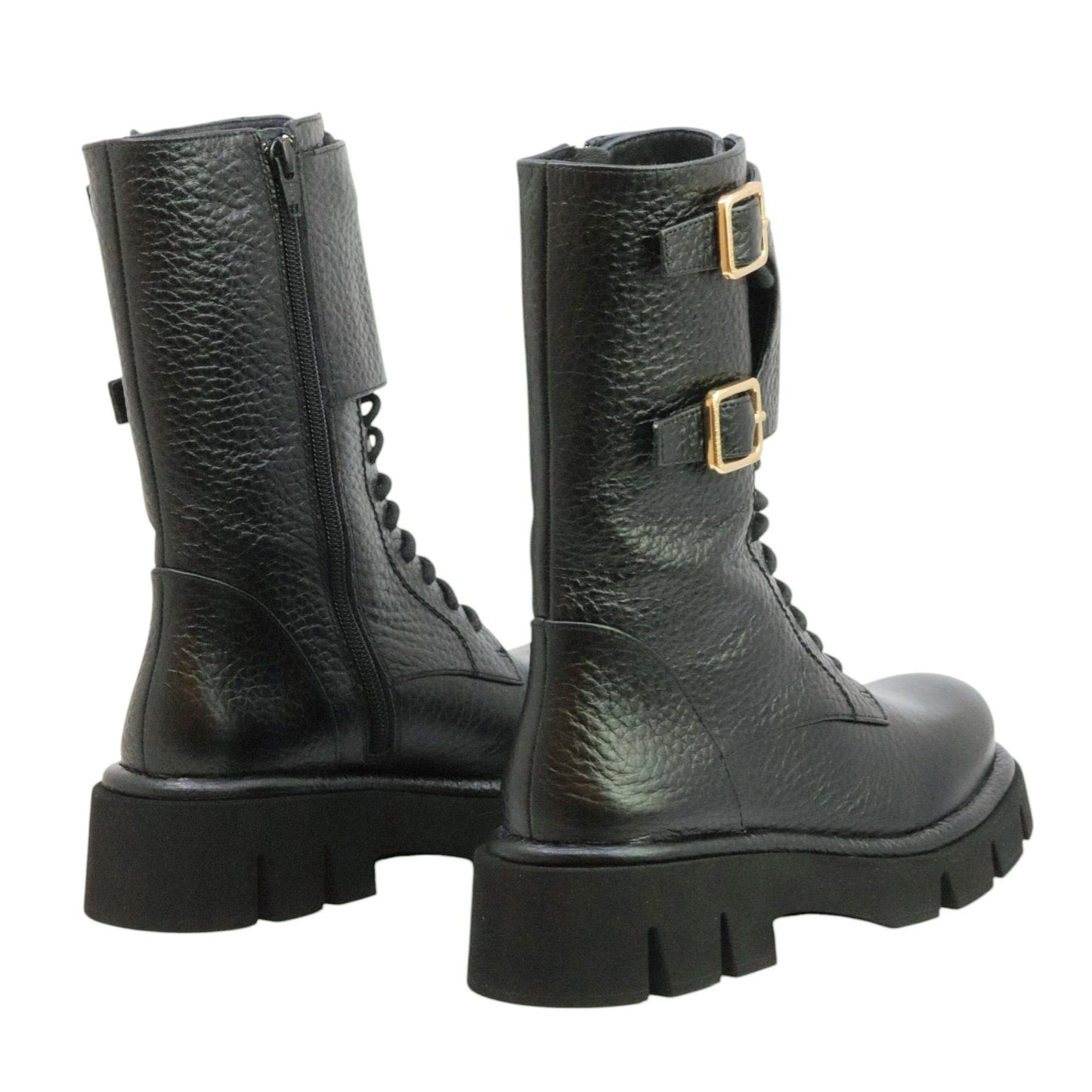 Paloma Barceló Comba stivaletto donna in nappa nera 