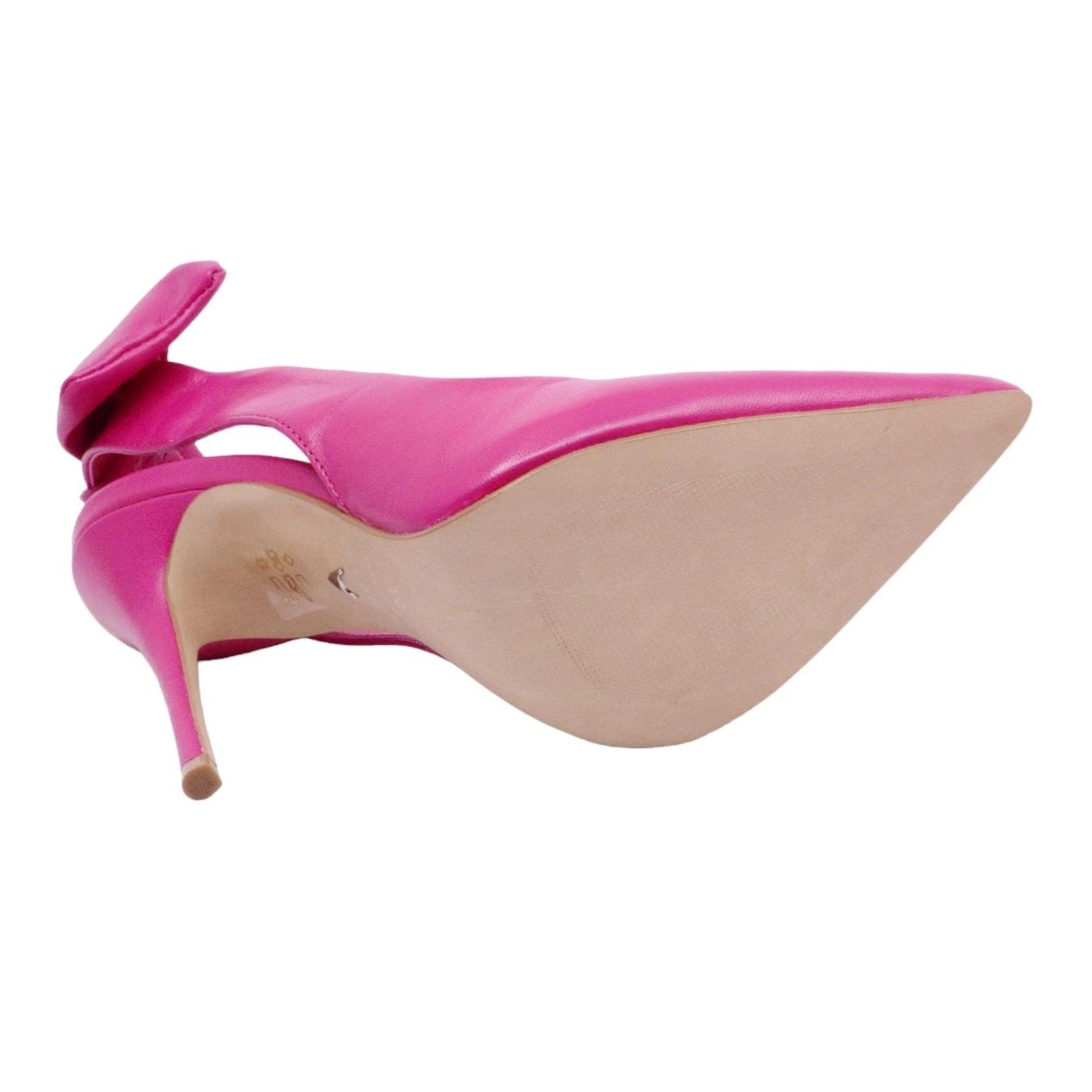 Slingback donna Carrano 404052 in pelle di colore fucsia 