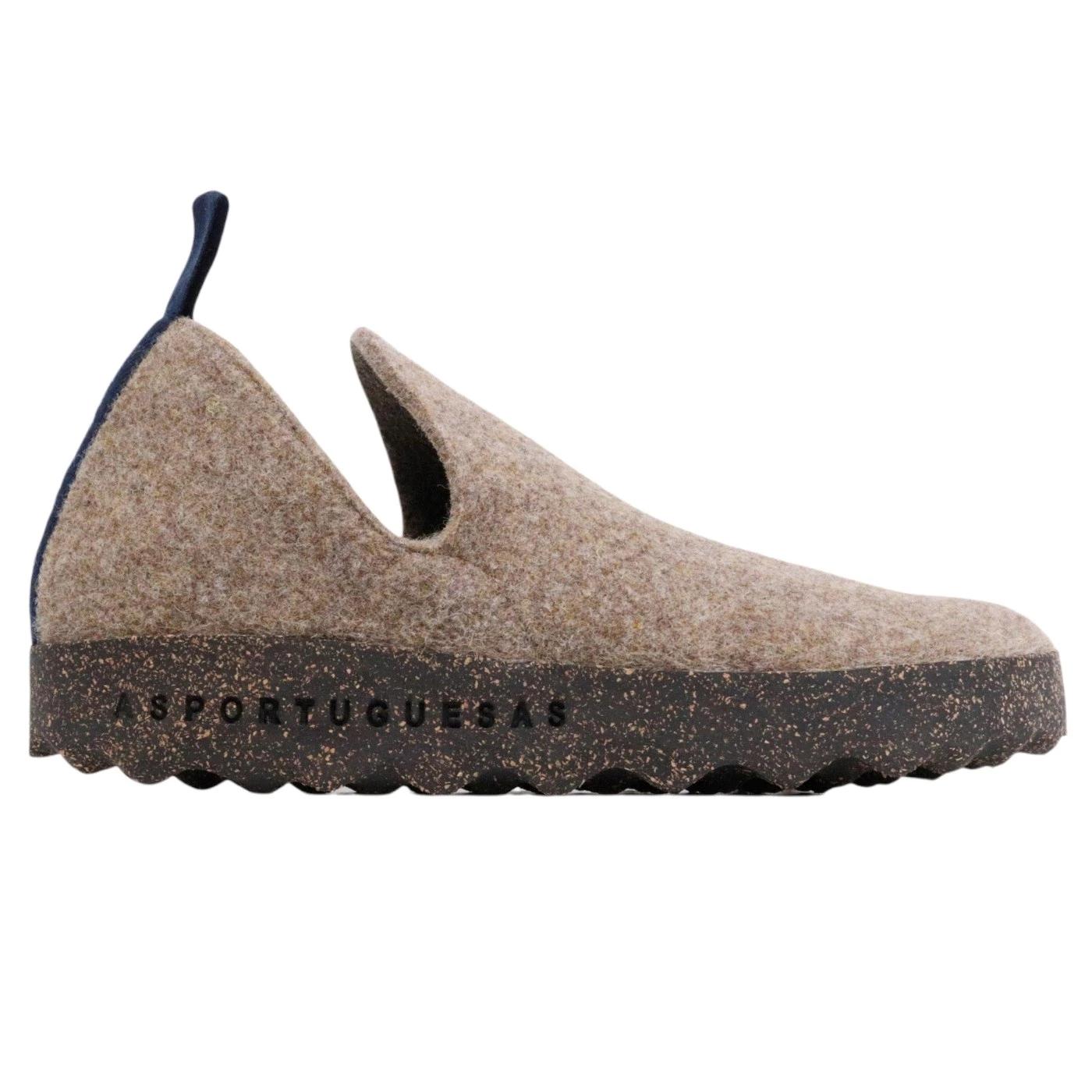Asportuguesas City scarpa in lana naturale taupe 