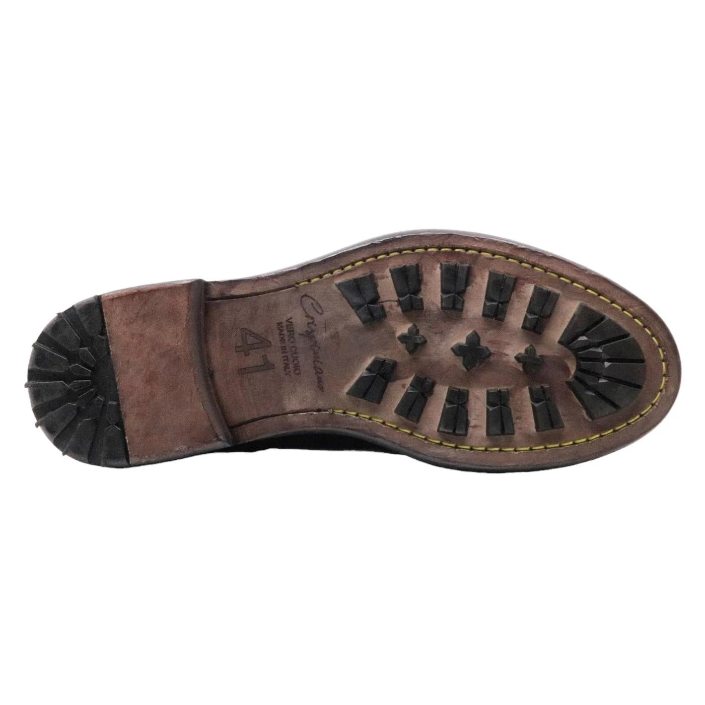 Chelsea Boot uomo Crispiniano in pelle di colore marrone 