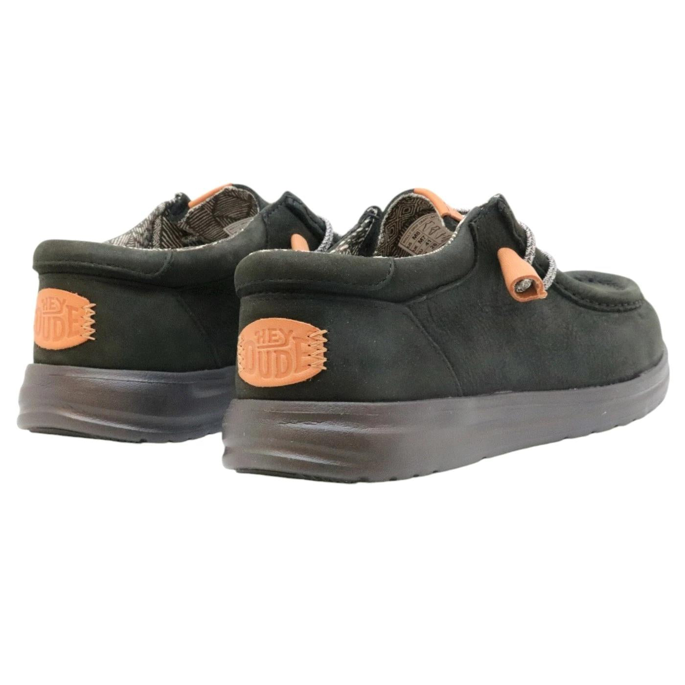 Hey Dude Wally Grip Craft sneaker uomo in pelle nero 