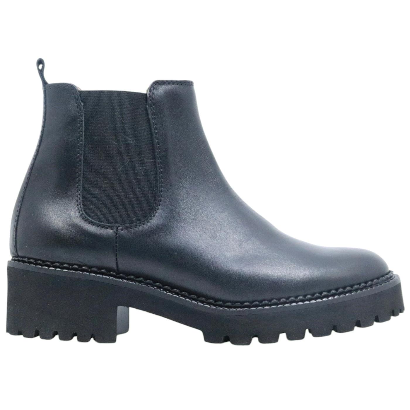 Le Briella Z760 chelsea donna in pelle nera. 