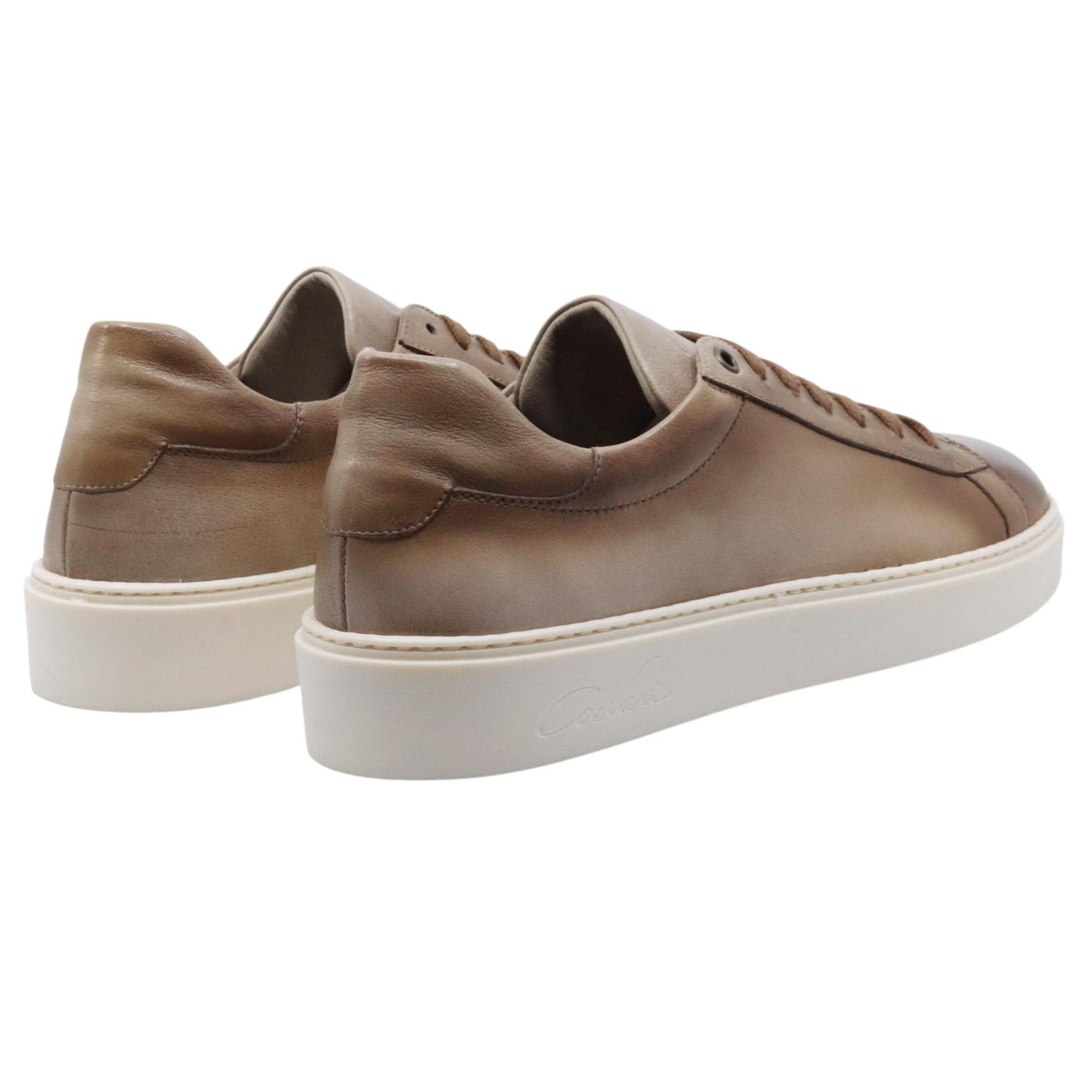 Sneaker uomo Corvari 2327 in pelle taupe 