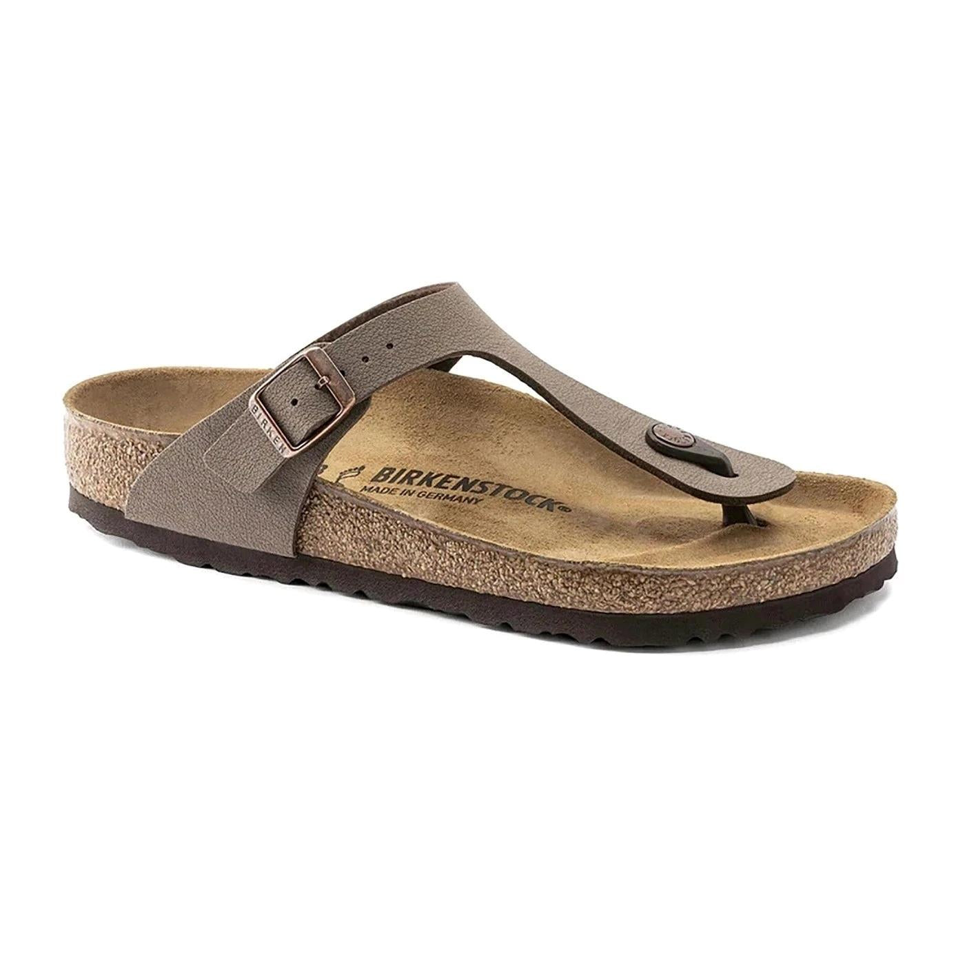 Birkenstock Gizeh Birkibuc Mocca sandalo infradito Regular Fit 