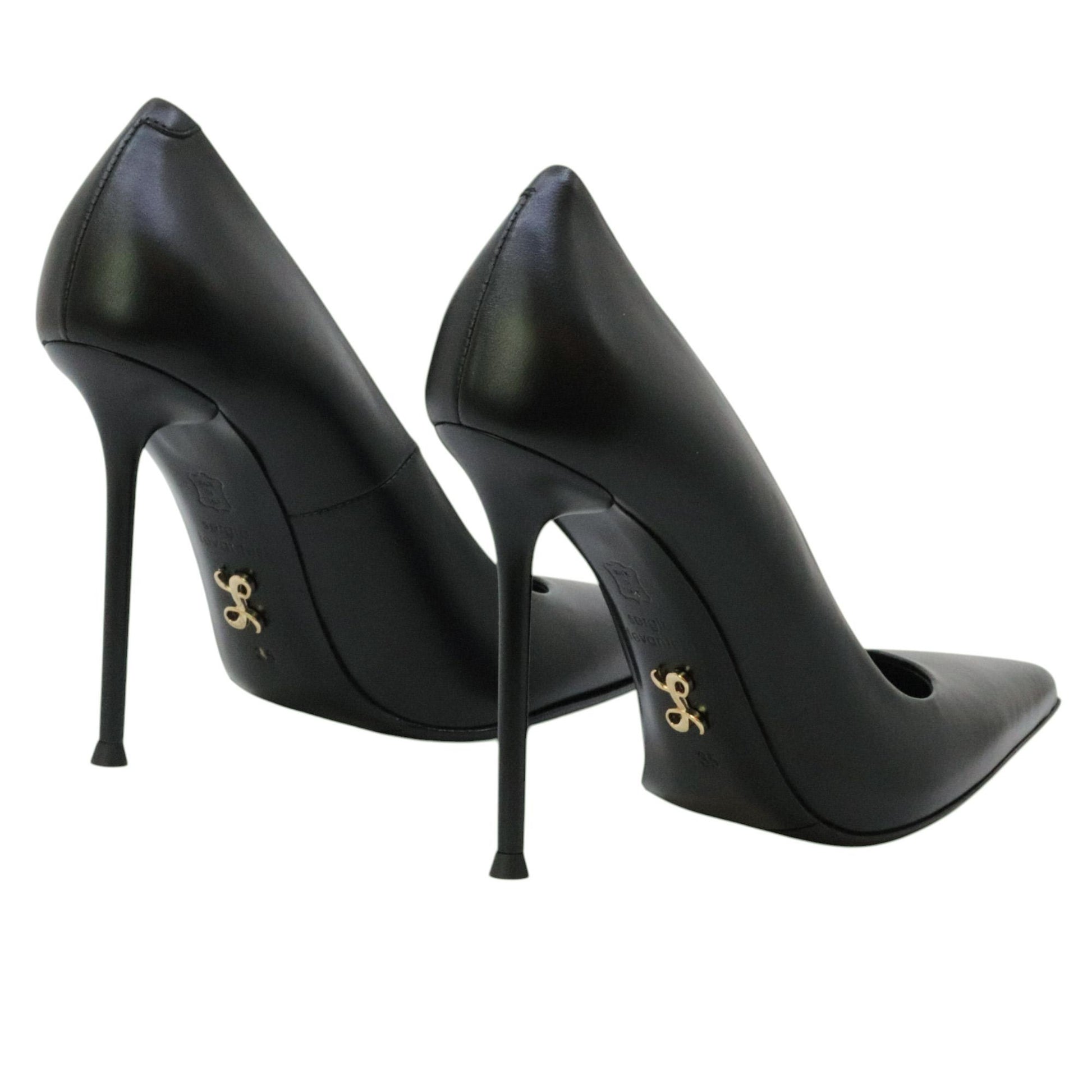 Sergio Levantesi Ley5 décolleté donna in pelle nera 