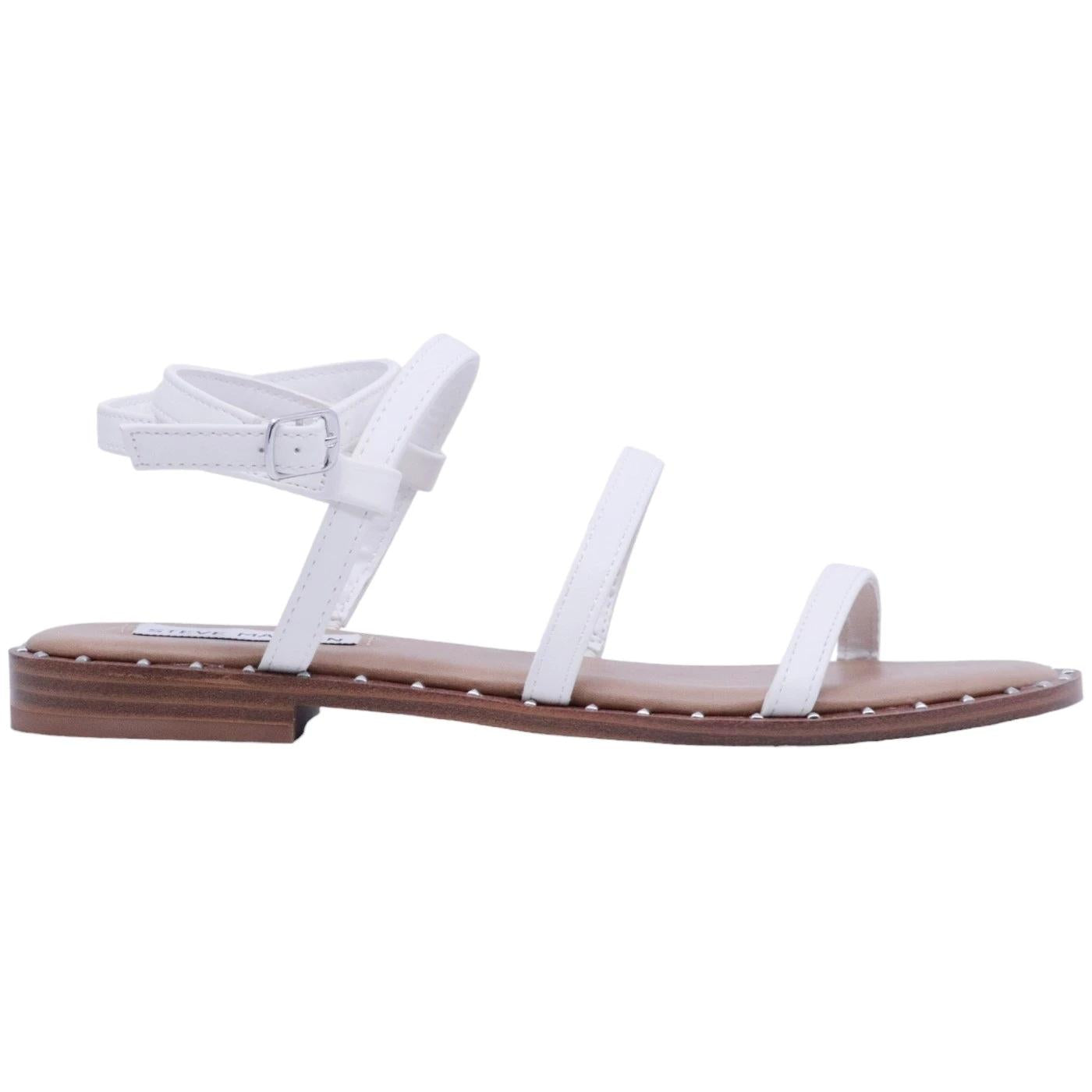 Sandalo Steve Madden Tinx in similpelle bainca 