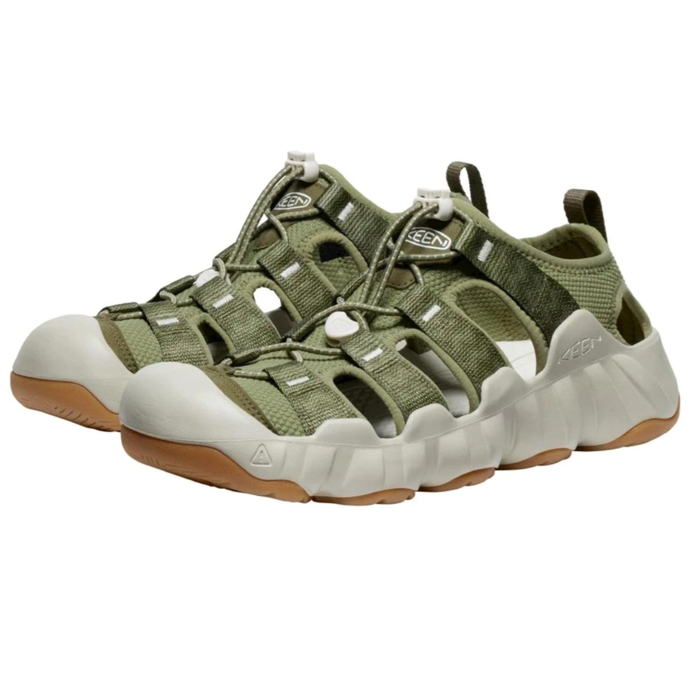 Sandalo uomo Keen Hyperport H2 1028654 con elastico verde oliva 