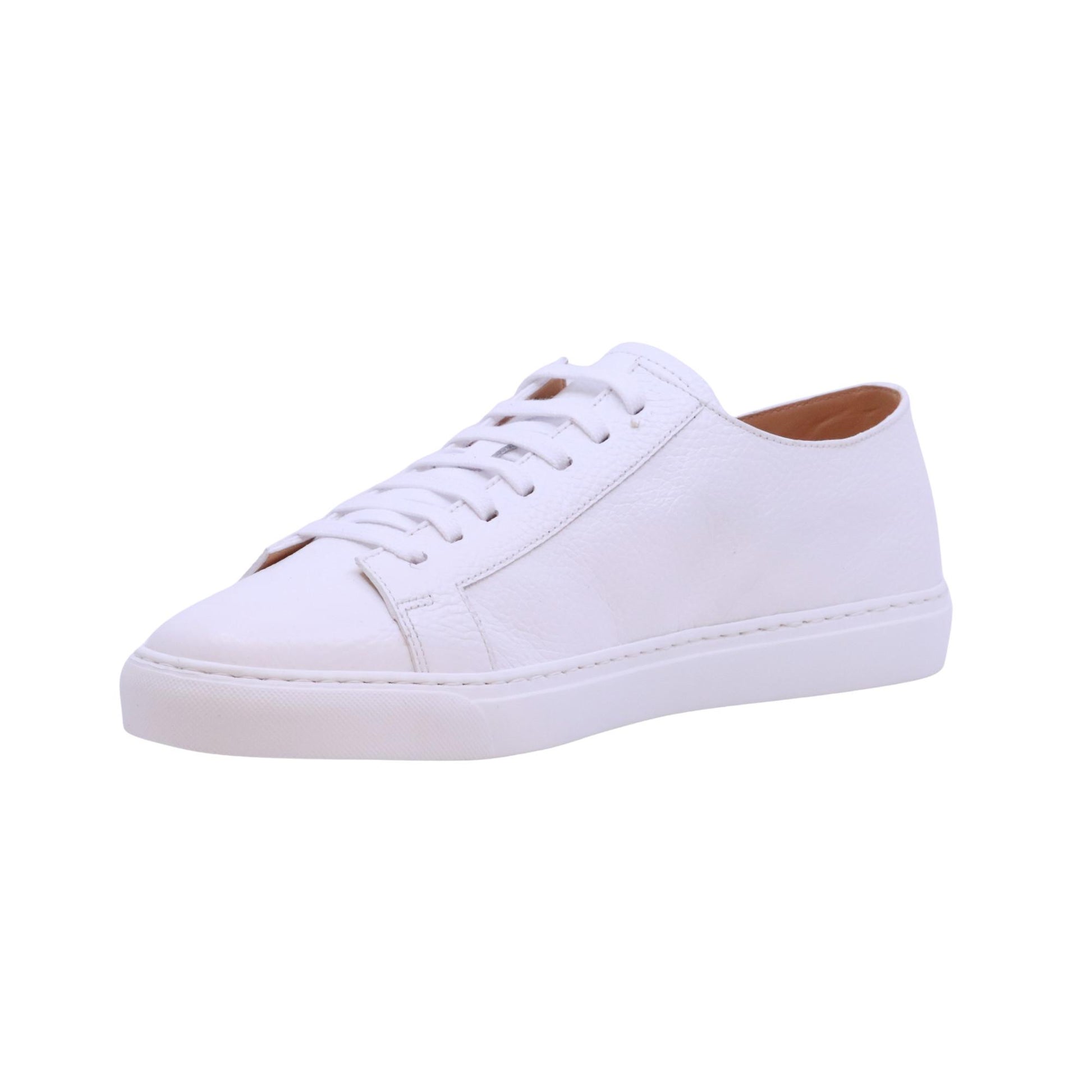 Triver Flight 465-02 sneaker uomo in pelle bianca casual elegante Made in Italy 