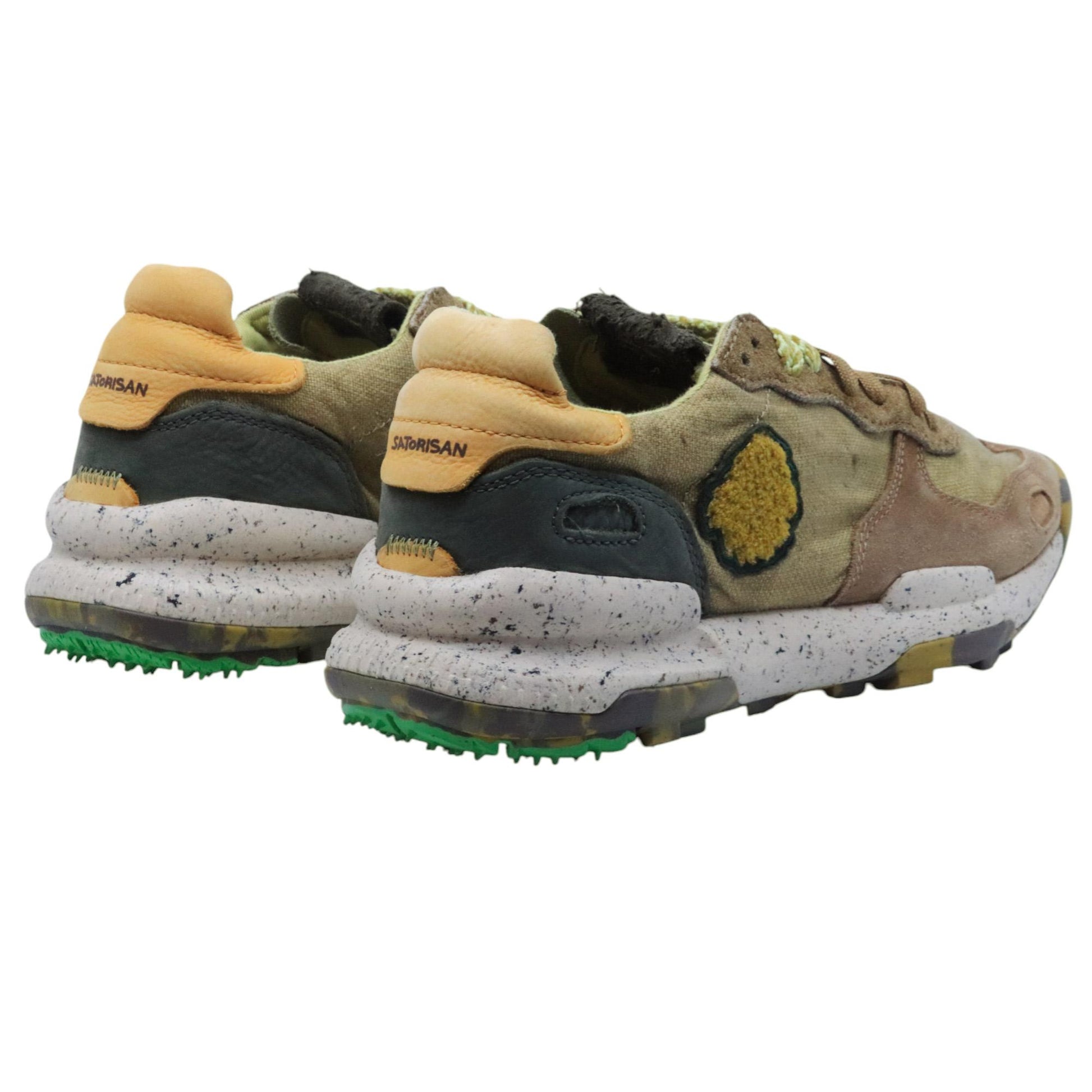 Satorisan Chacrona Linen sneaker uomo in lino verde 