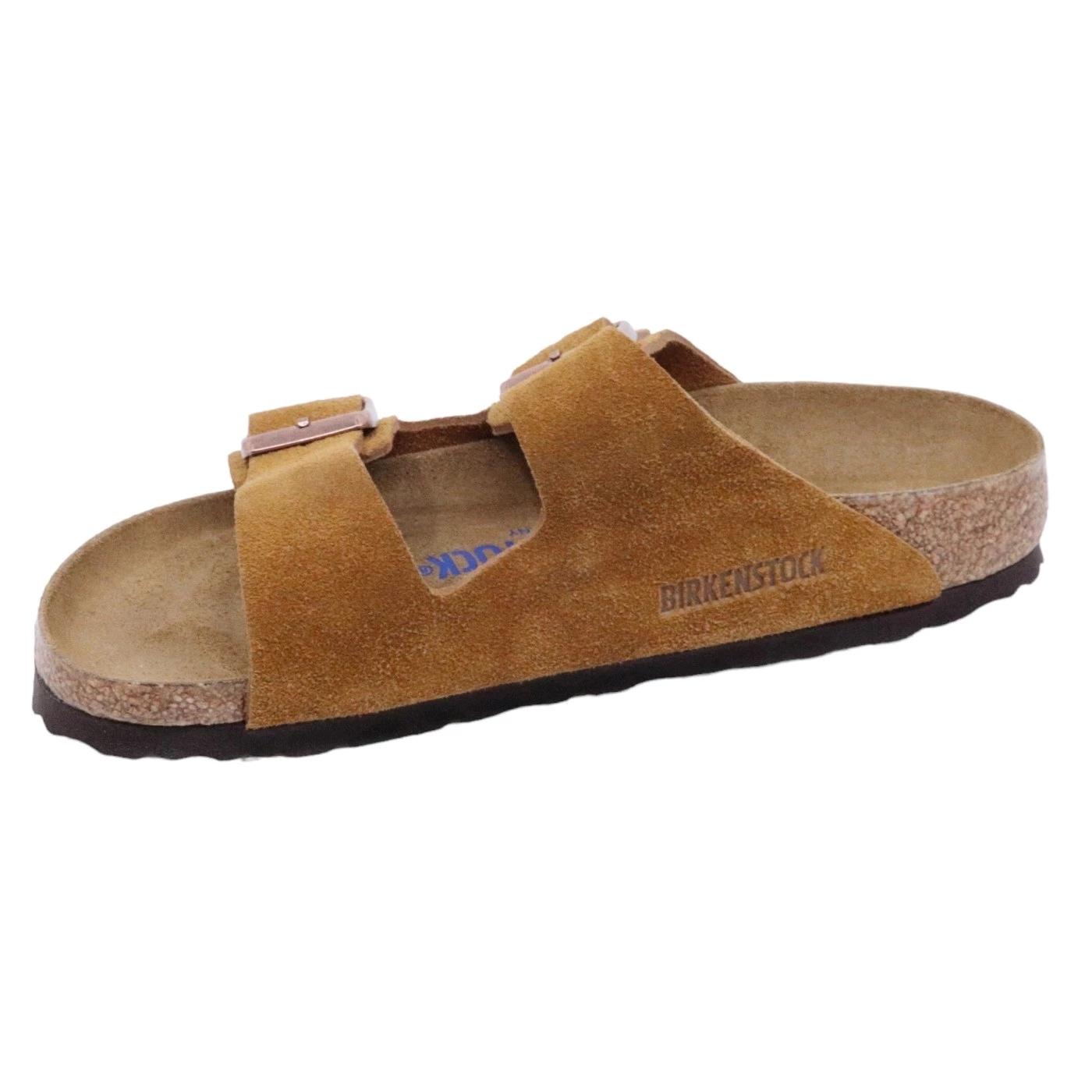 Birkenstock Arizona SFB Mink Suede Leather Narrow Fit 