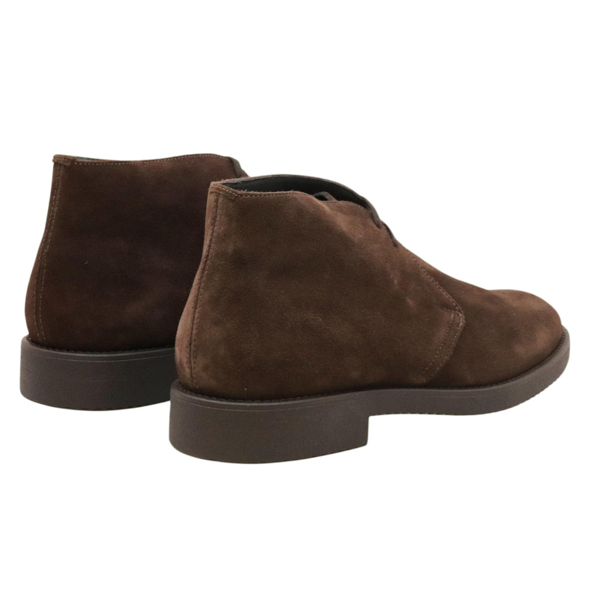 Antica Cuoieria 17671 polacchino uomo in camoscio testa di moro<BR/> 