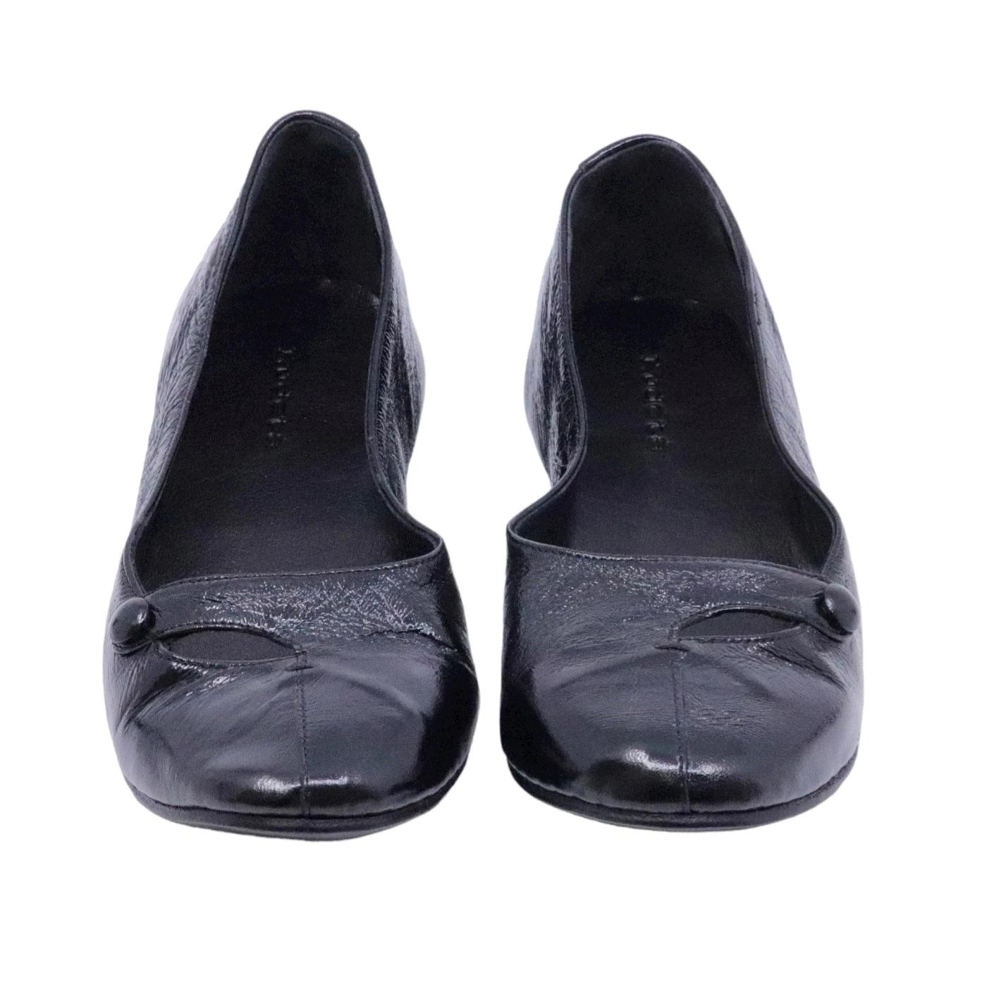 Ballerina donna Kudetà 414500 in pelle nera in vernice 